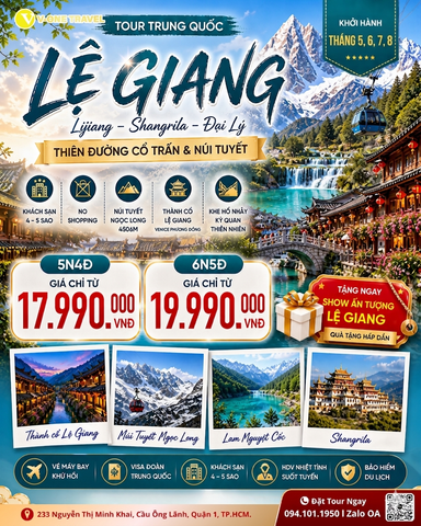 TOUR LỆ GIANG MÙA HÈ - THIÊN ĐƯỜNG HẠ GIỚI 2026