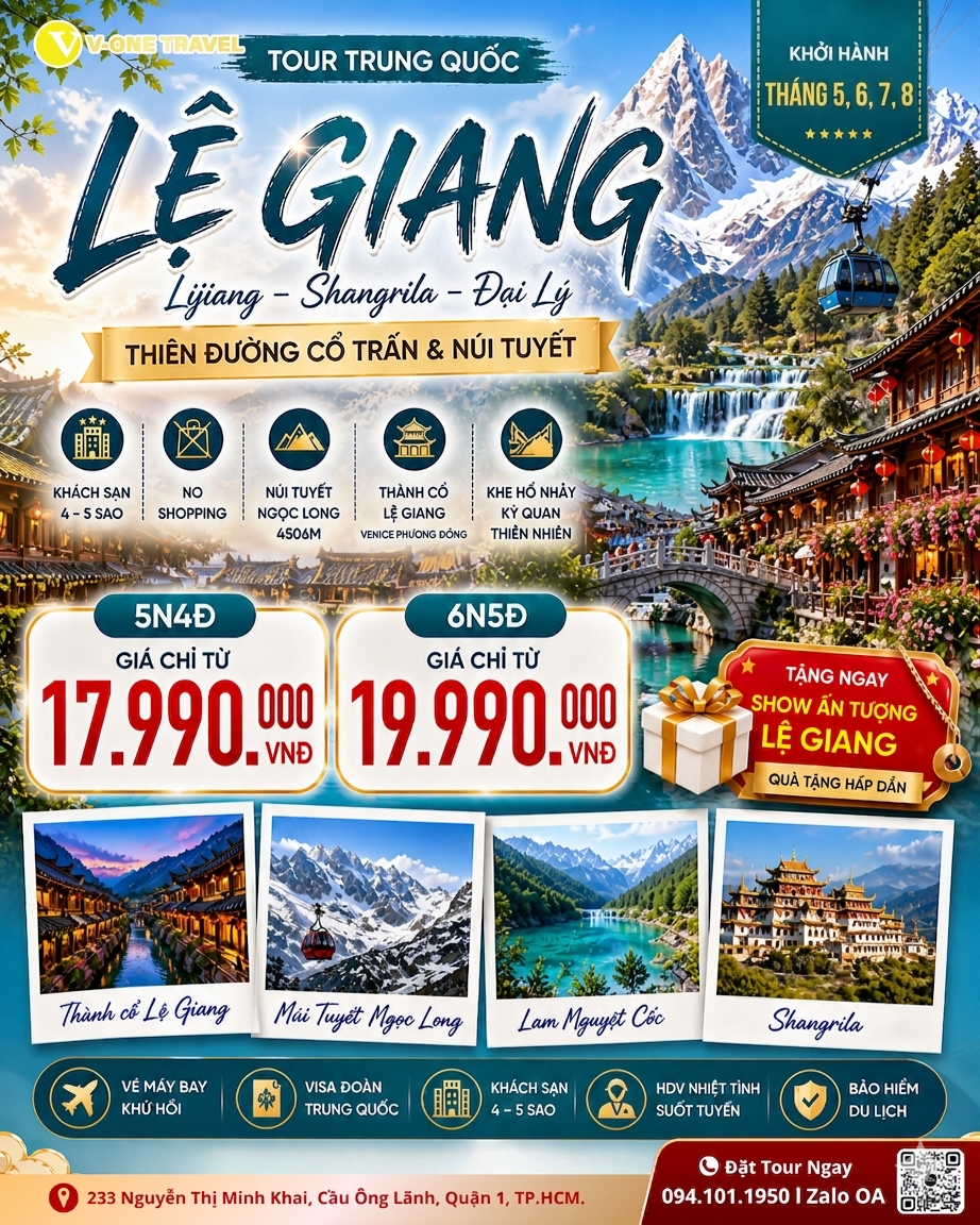 TOUR LỆ GIANG MÙA HÈ - THIÊN ĐƯỜNG HẠ GIỚI 2026
