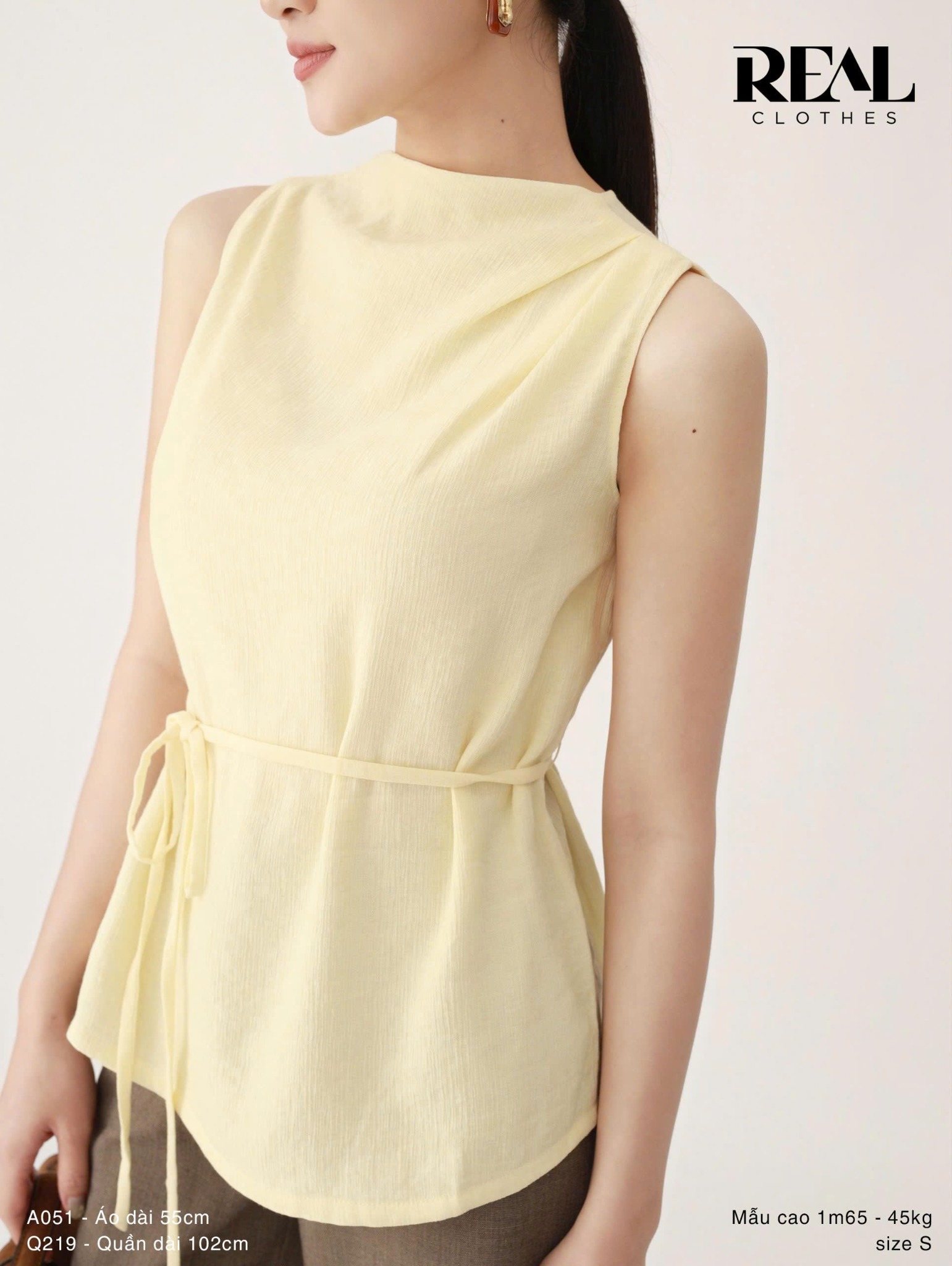 Áo Janet vàng mỡ gà