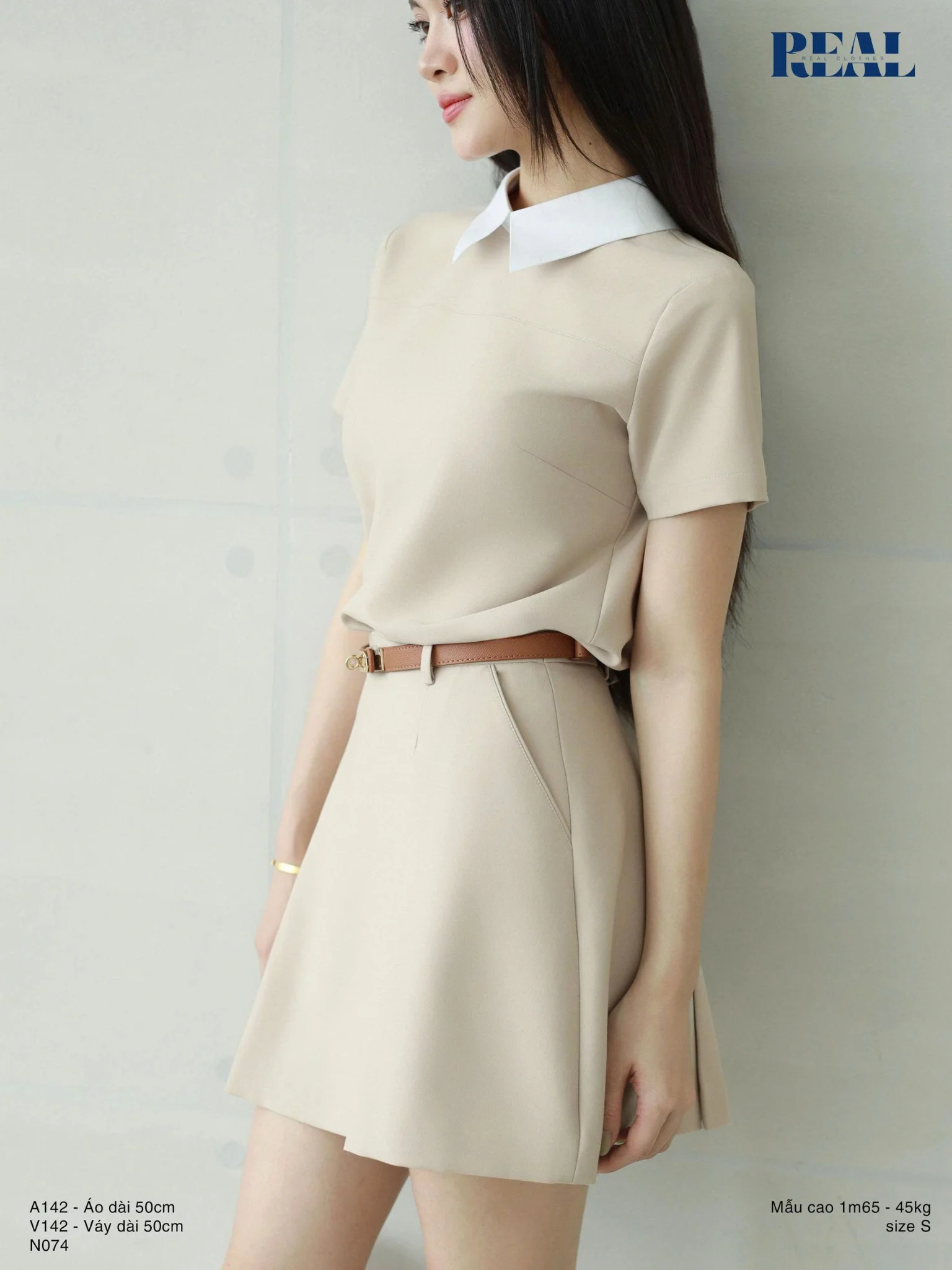 Váy xếp li dáng A ngắn SALE