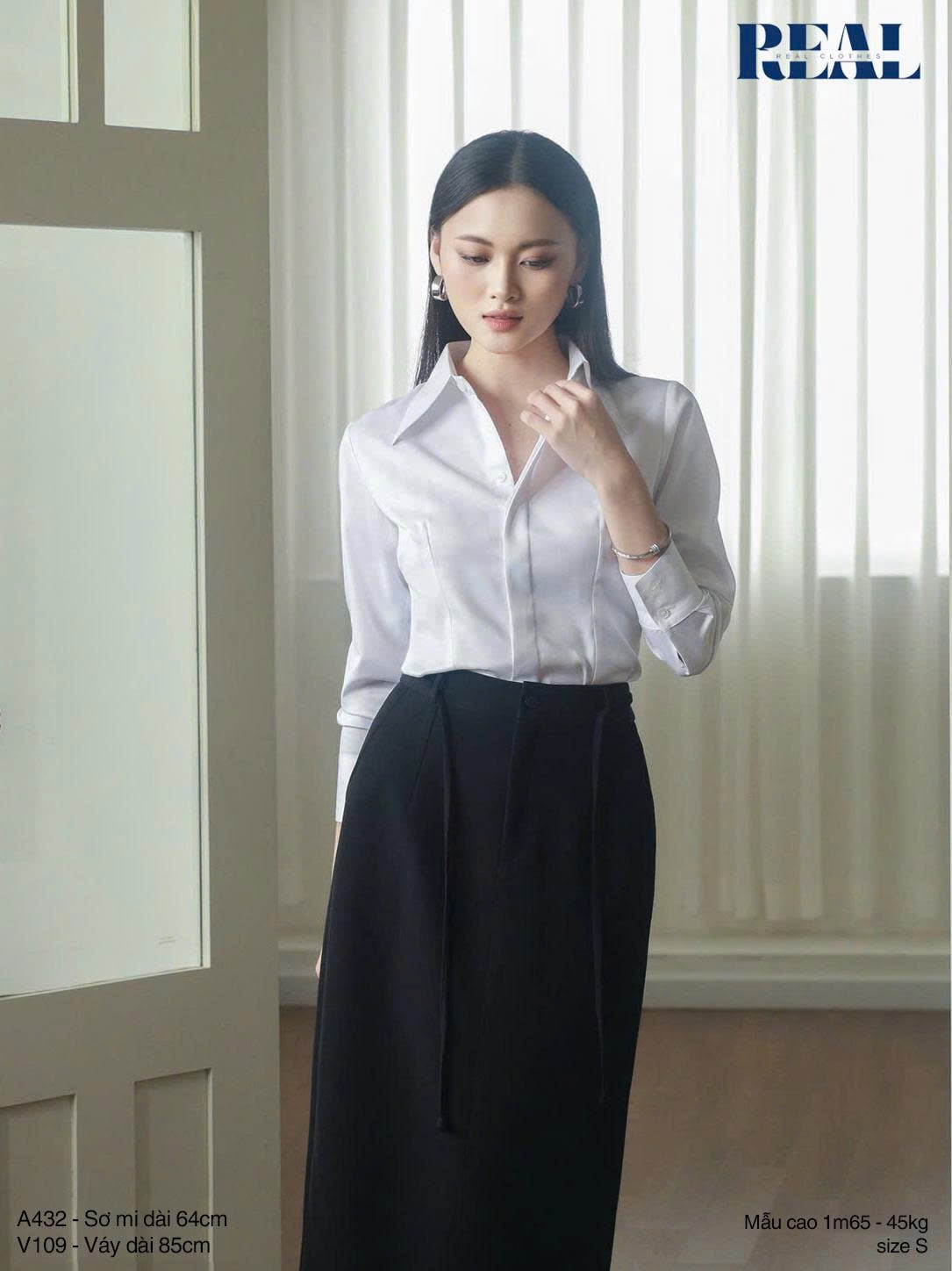 Váy suông đen 2026