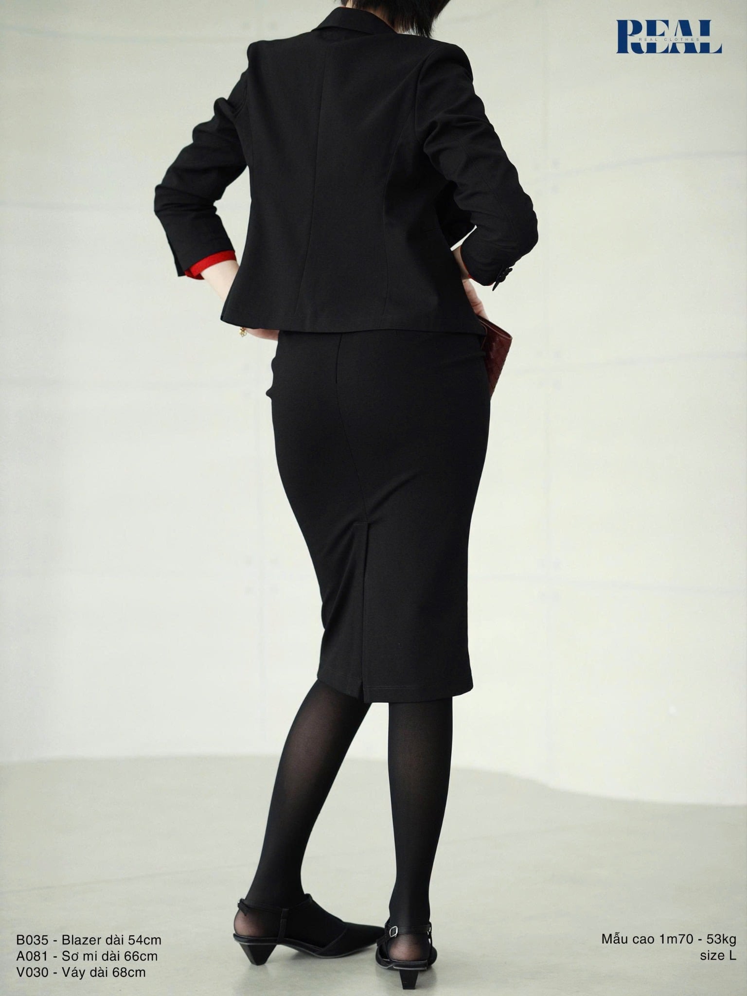 Bút chì thun tôn eo đen