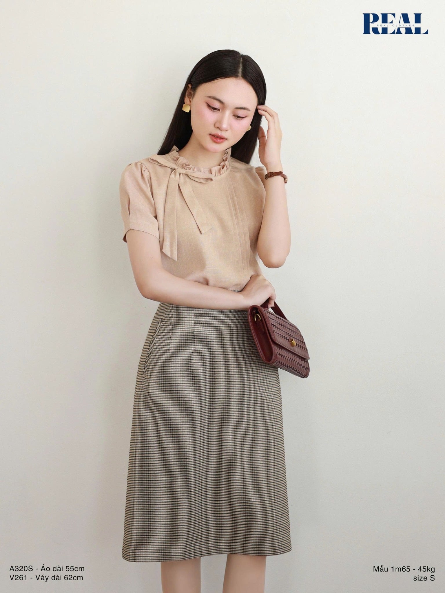 Váy Tokyo midi họa tiết