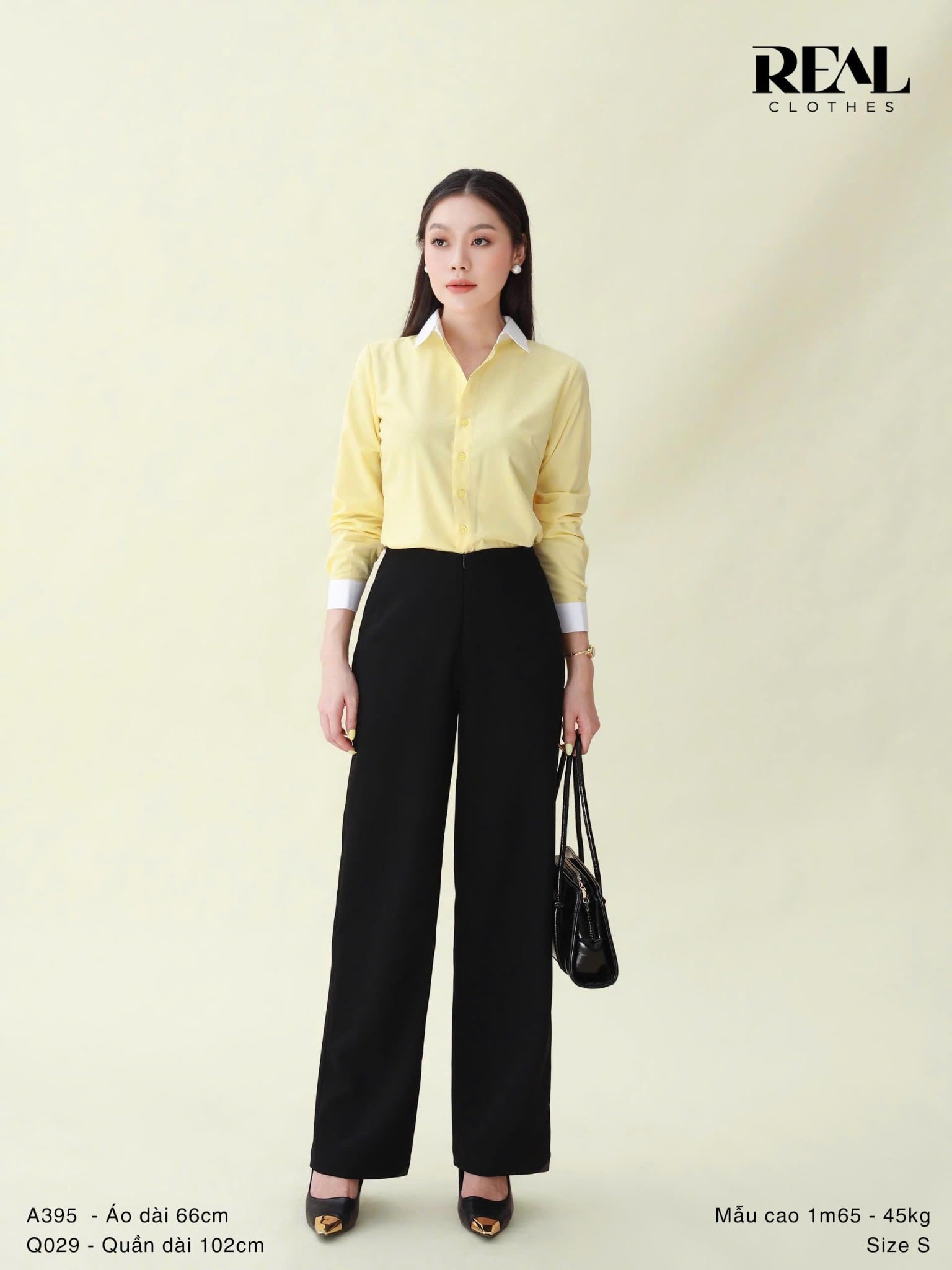  Quần suông cindy đen 