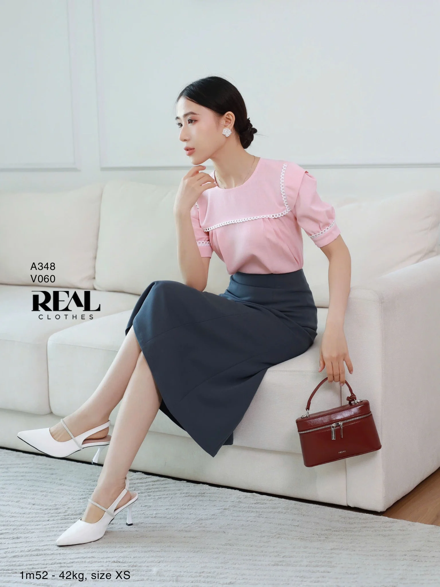Váy 8 mảnh xám SALE
