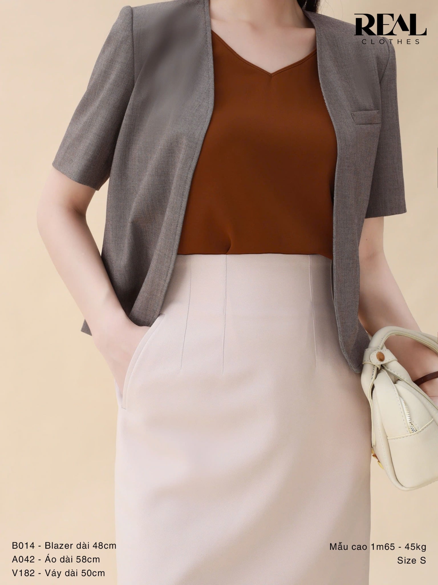Vest Sunny xám nâu SALE - size S