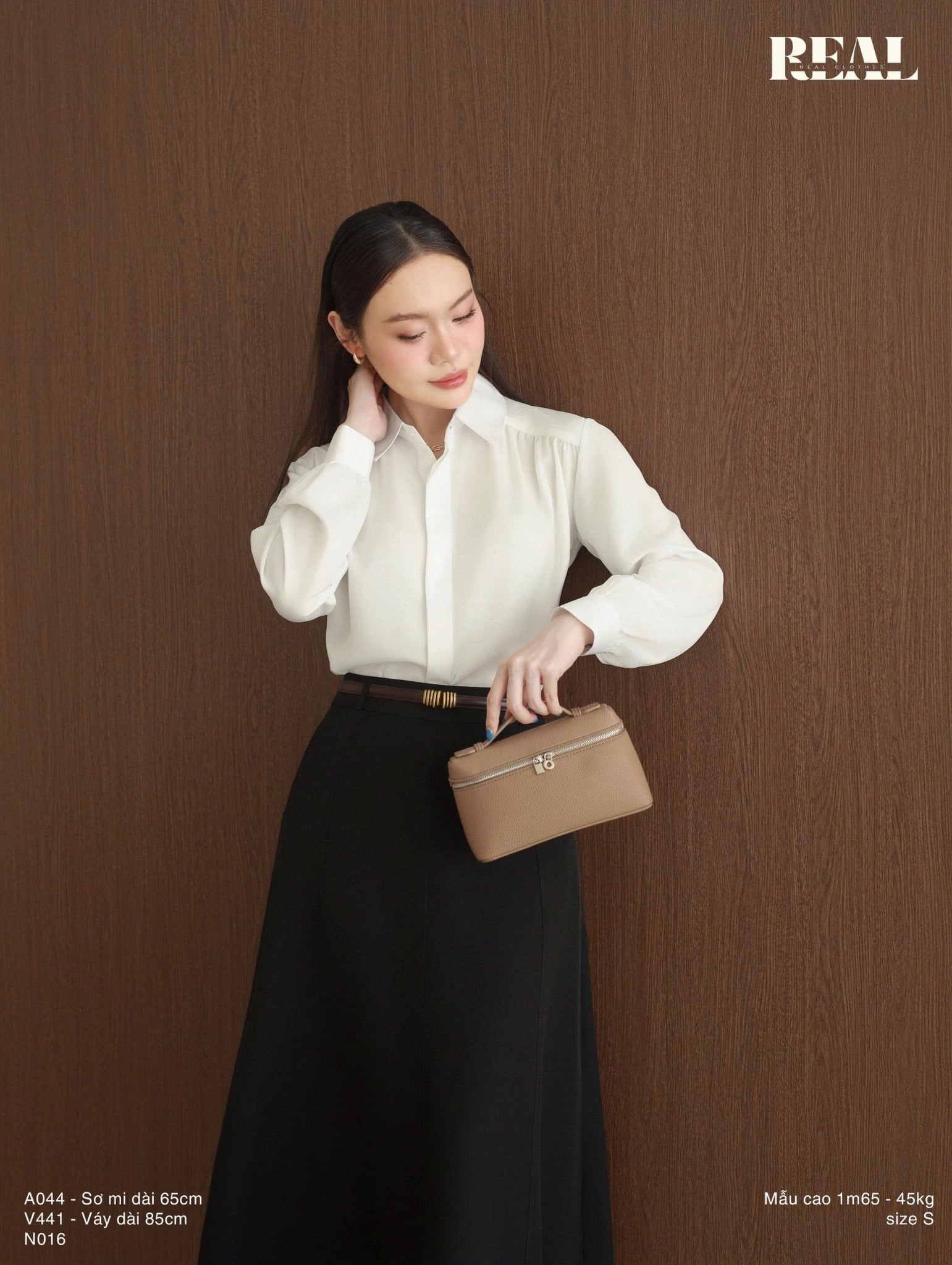 Sơ mi Tulip trắng