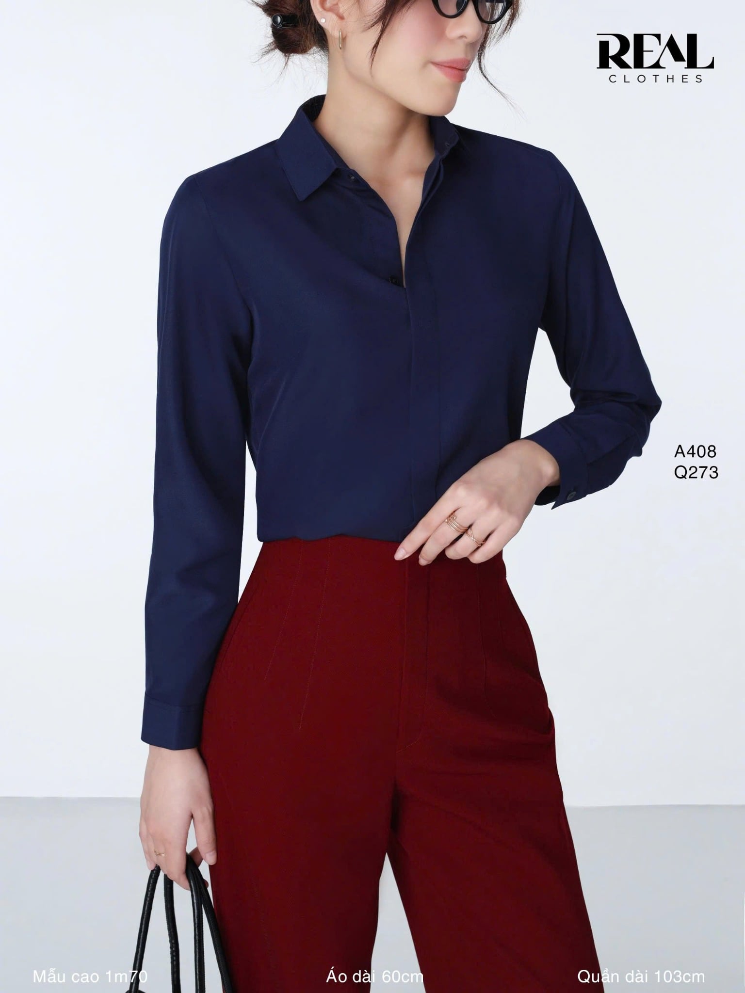 Quần suông Tokyo đỏ đô