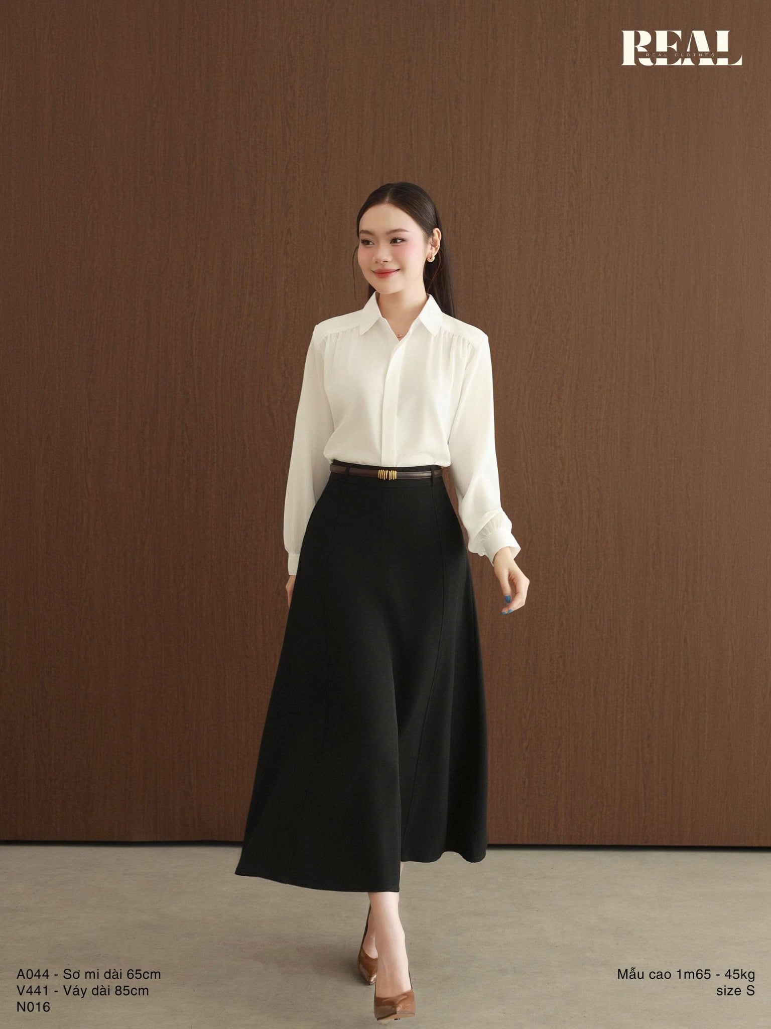Sơ mi Tulip trắng