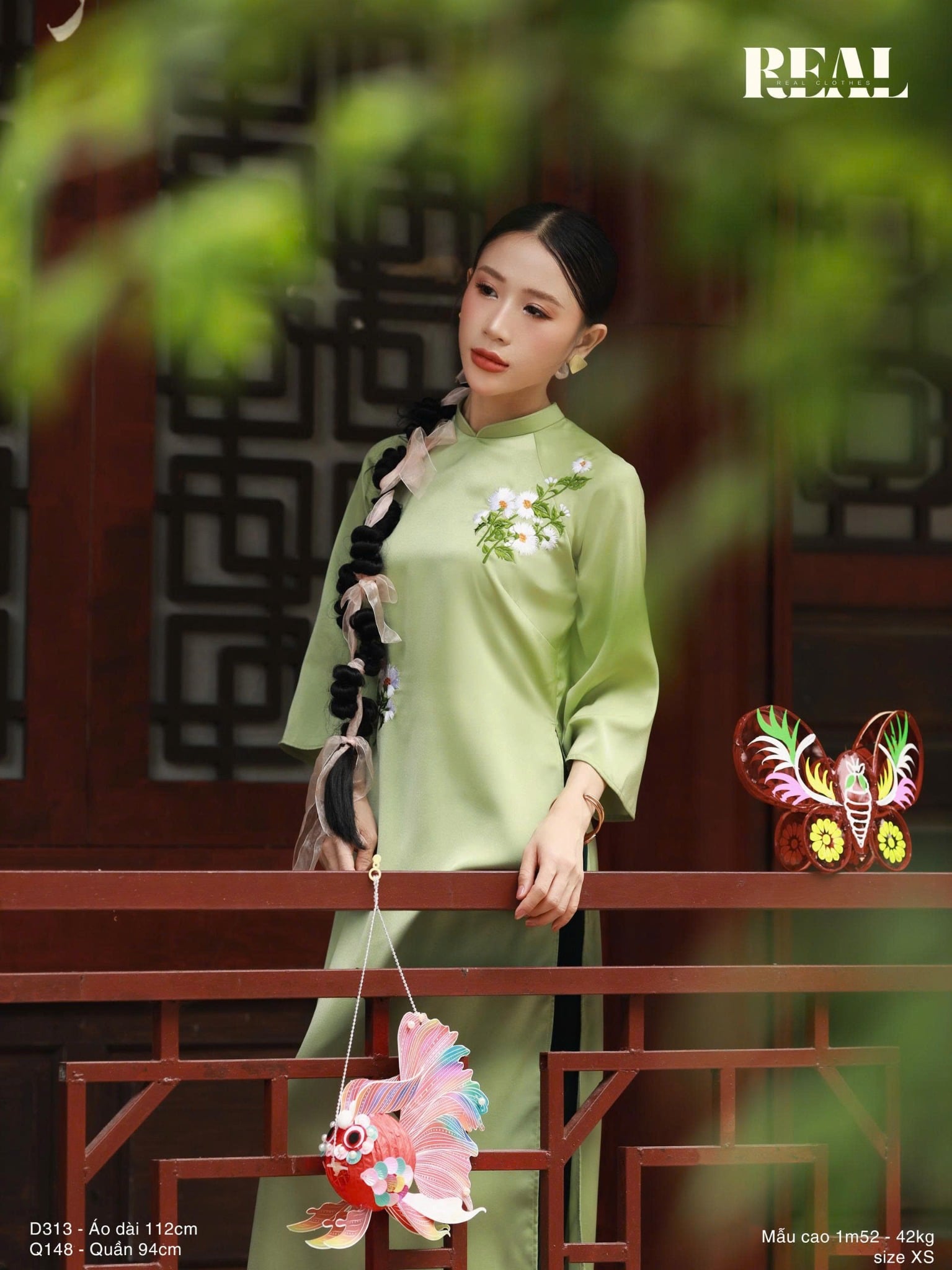 Quần dập li xanh lá dài 80 / 94 SALE