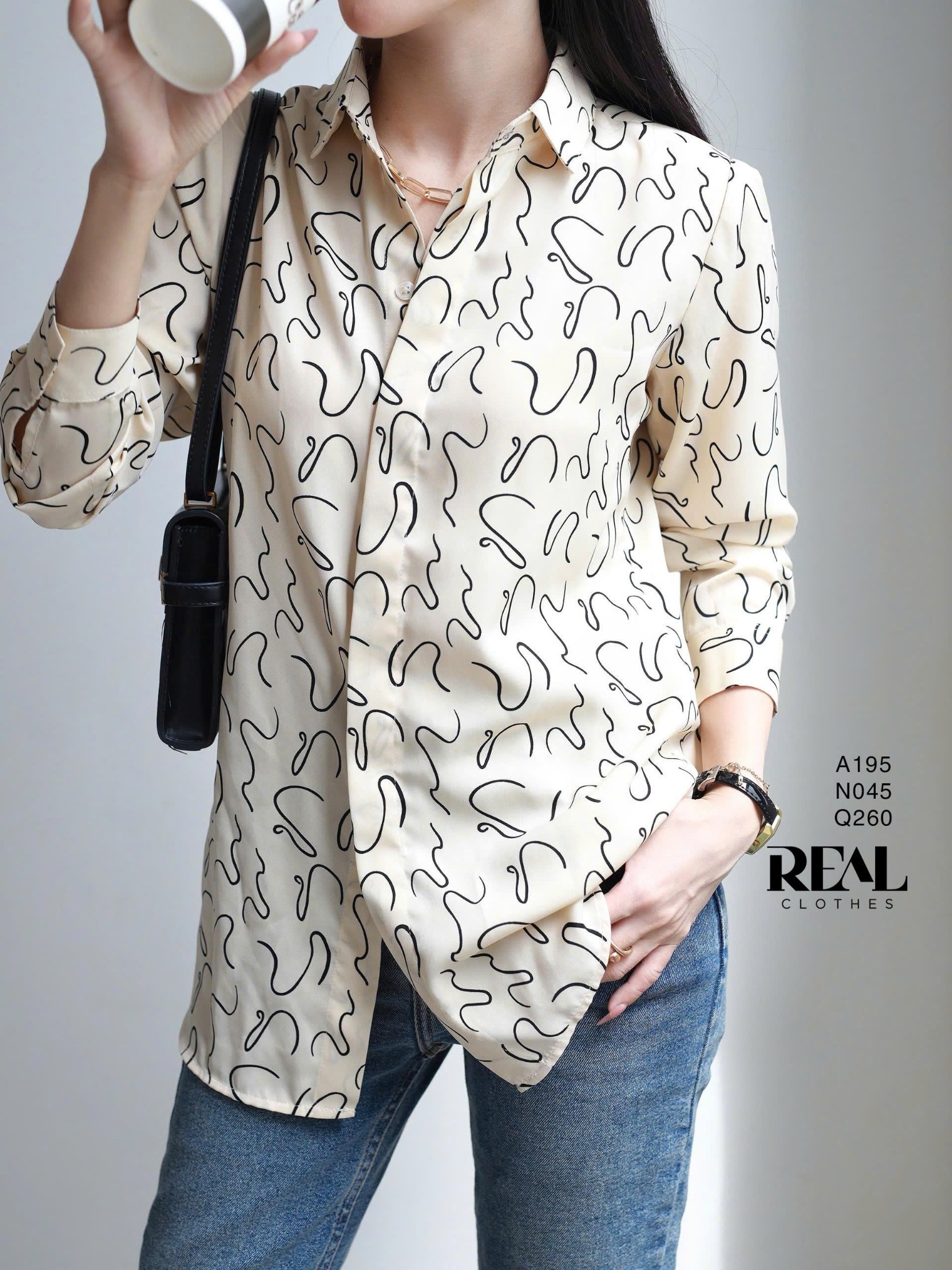 Sơ mi vệt kem SALE