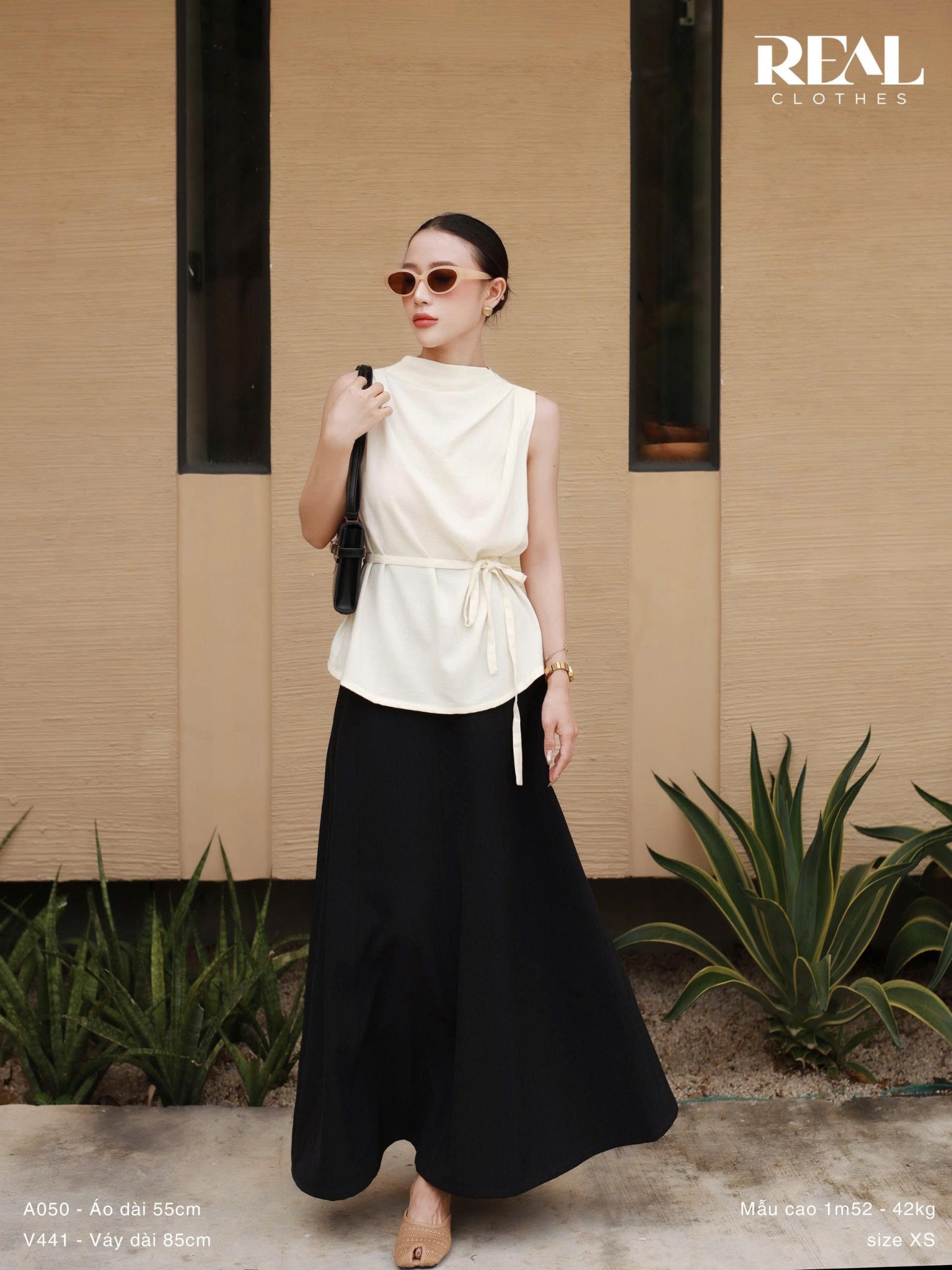 Váy Rachel đen 2026