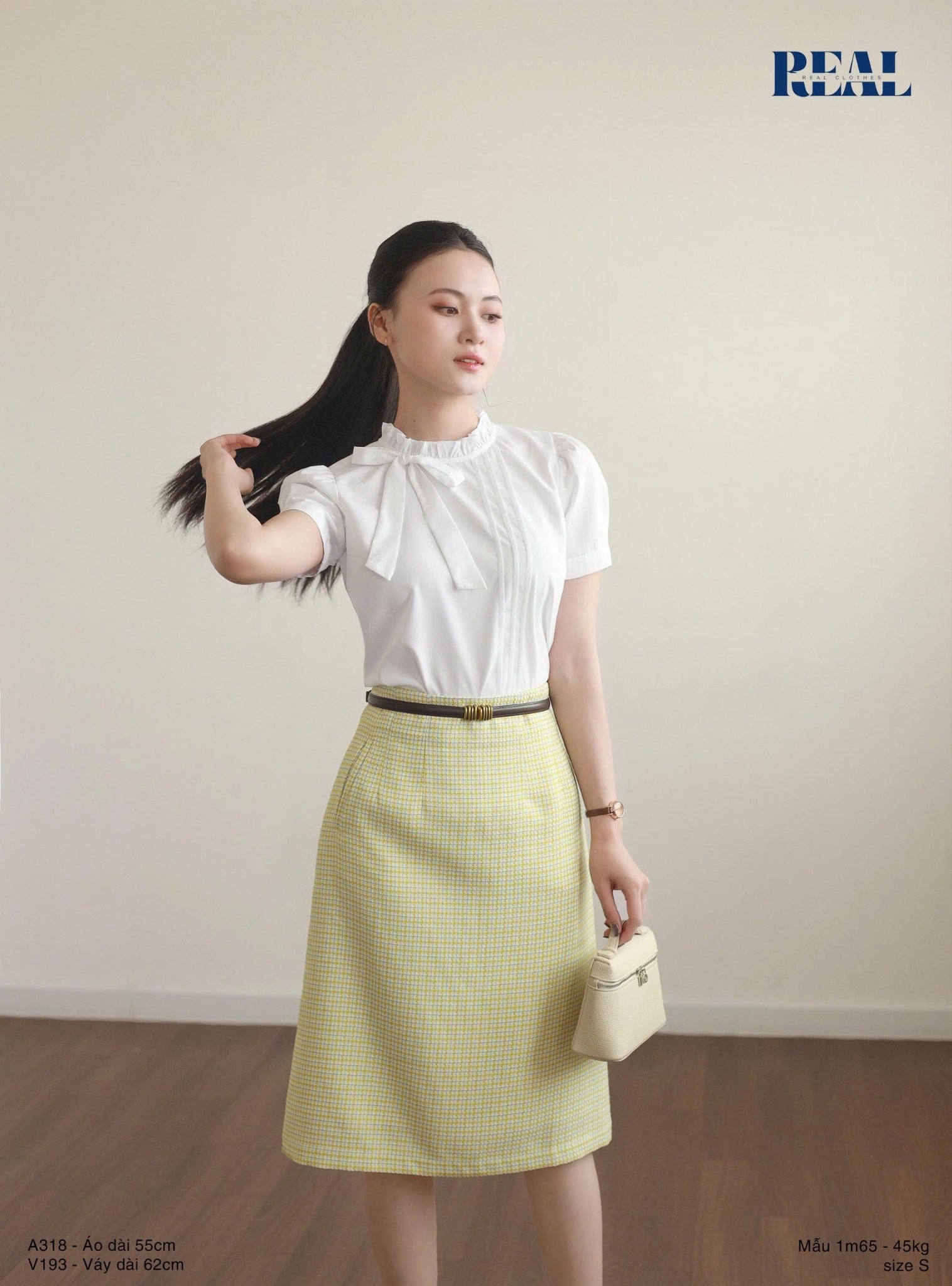 Váy Tokyo midi họa tiết