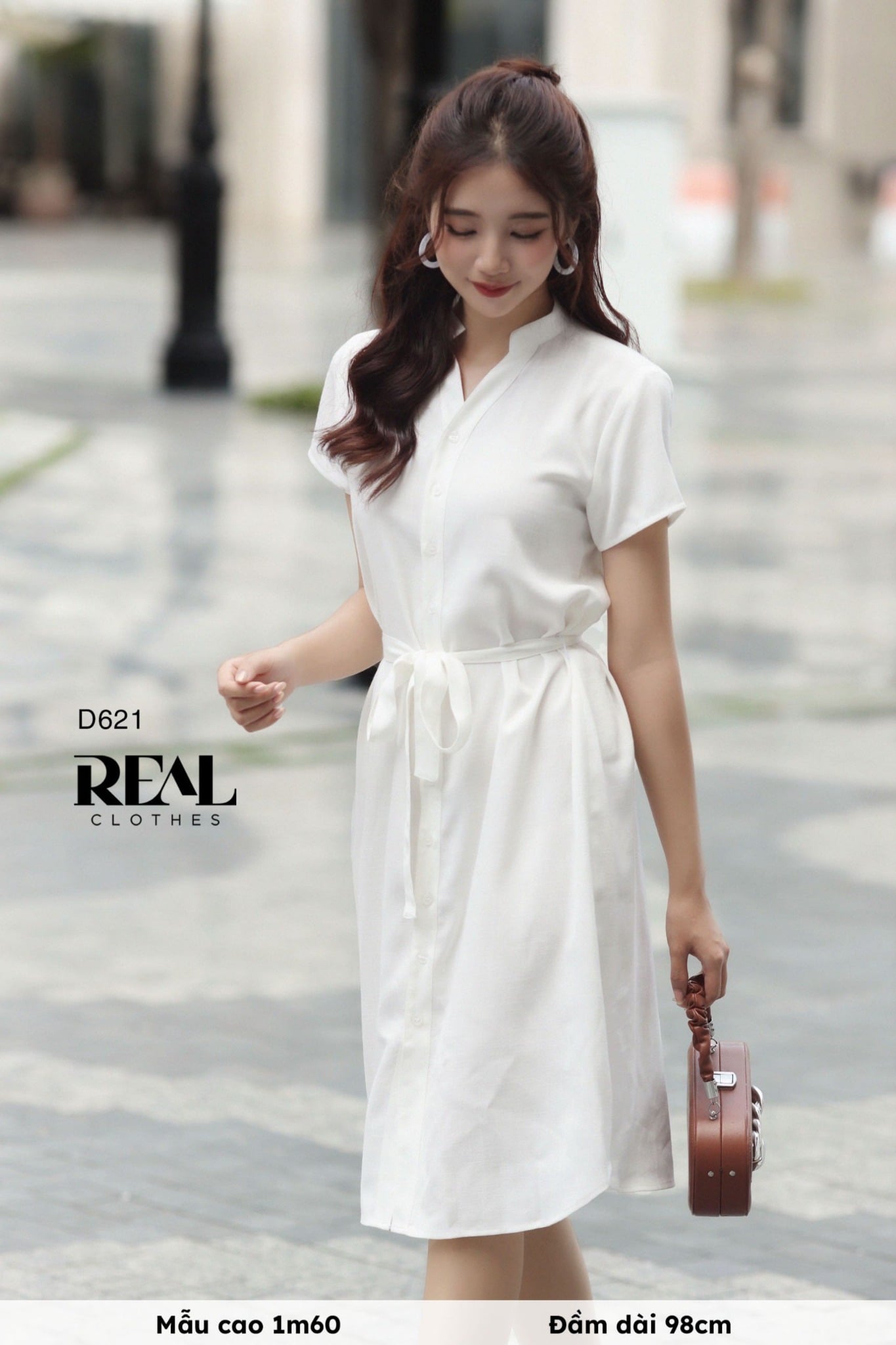 Đầm Sơ Mi Cổ Trụ Linen SALE
