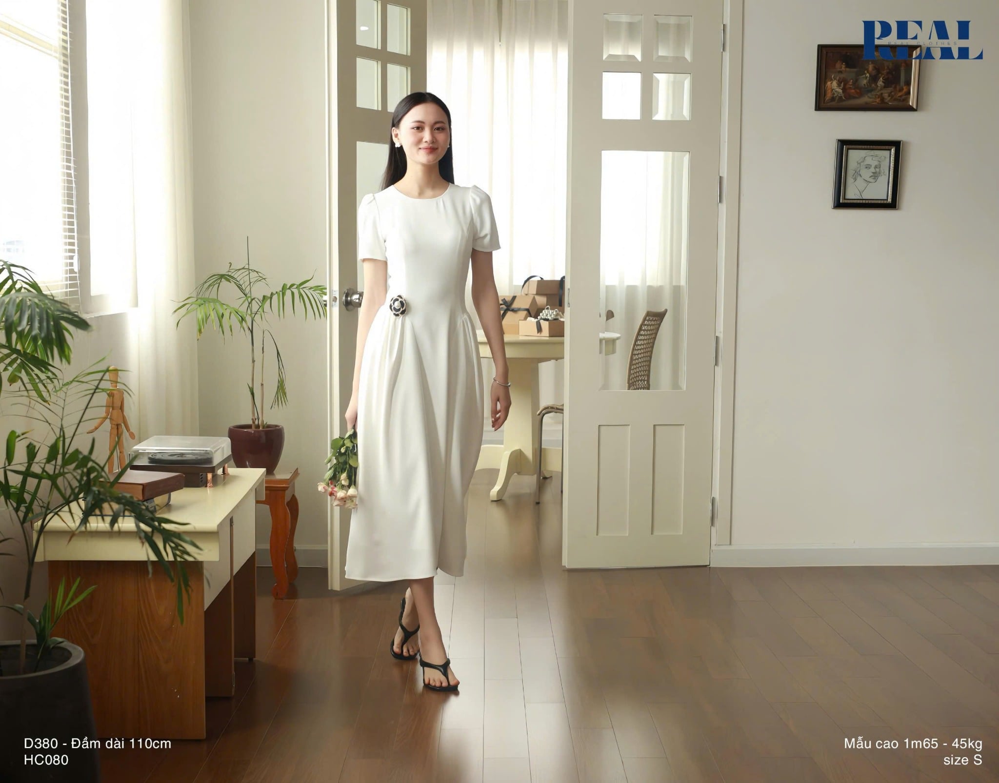 Đầm Julia trắng