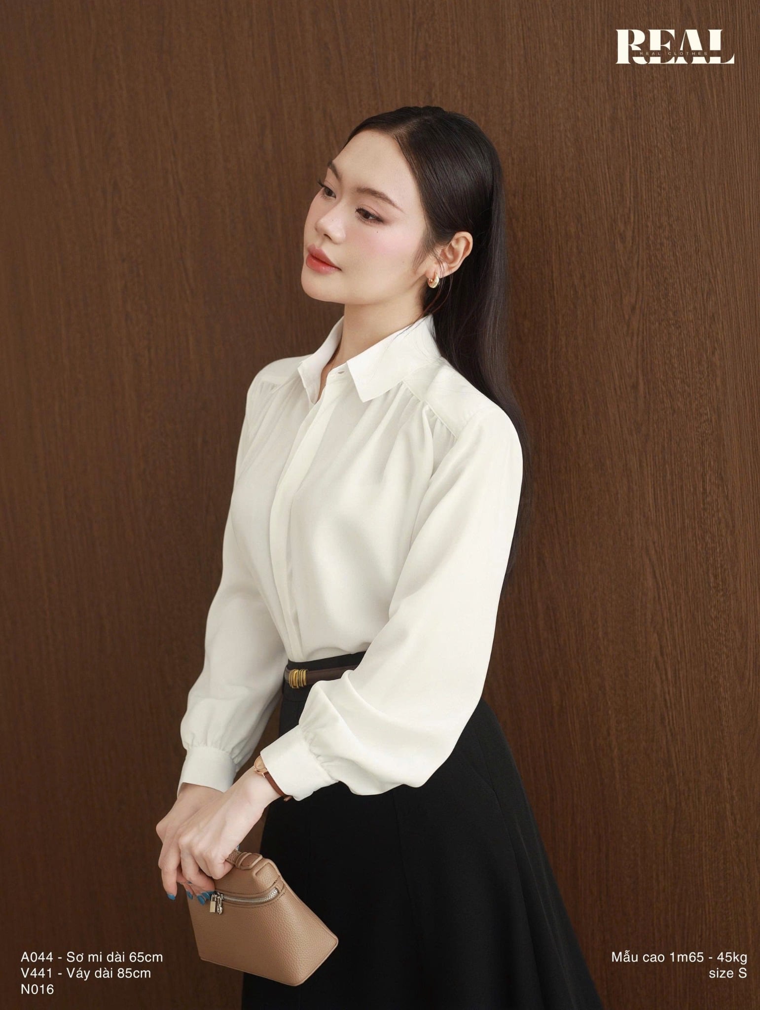 Sơ mi Tulip trắng 