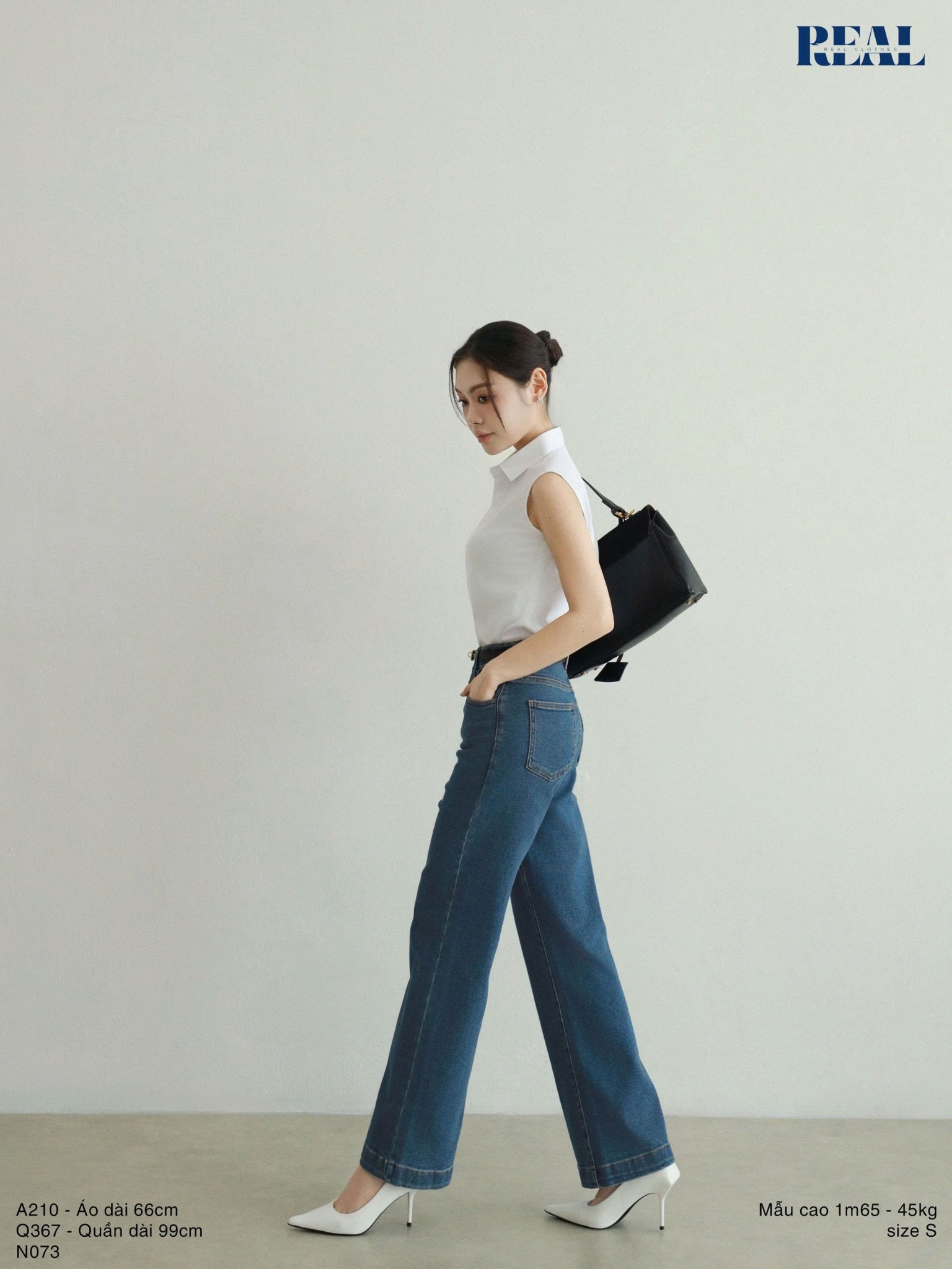 Quần Jeans ống đứng