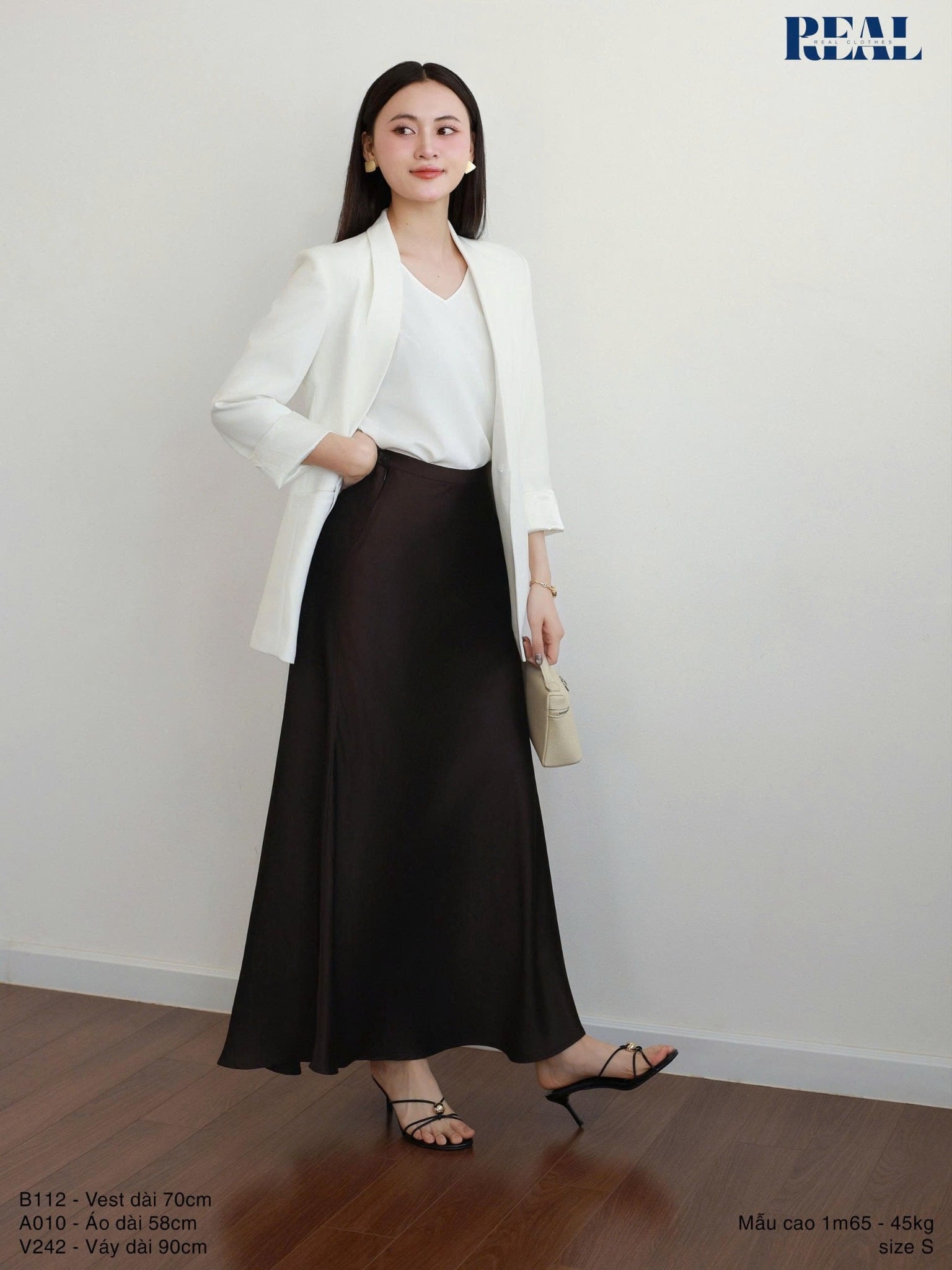 Váy lưng thun lụa