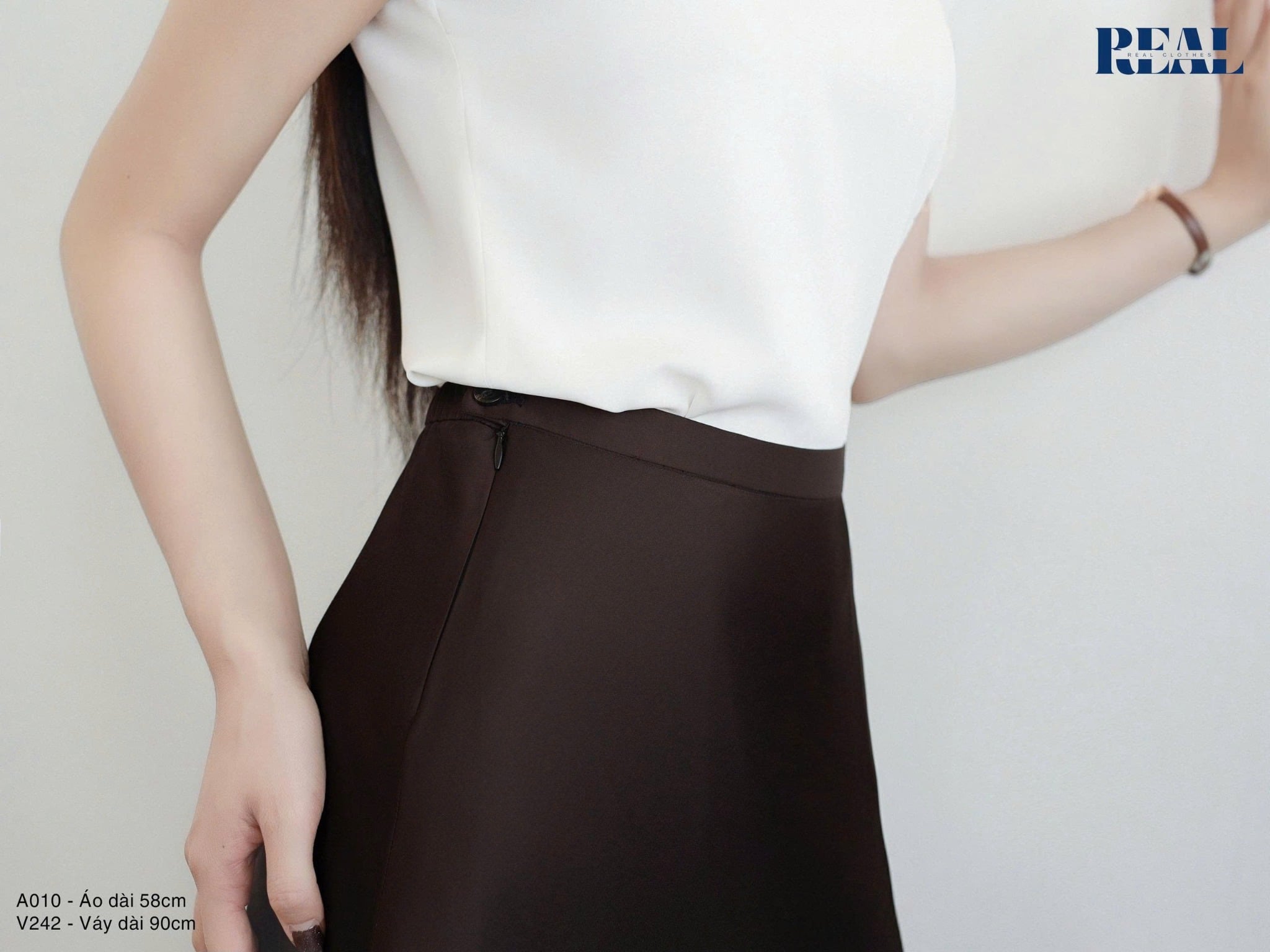 Váy lưng thun lụa