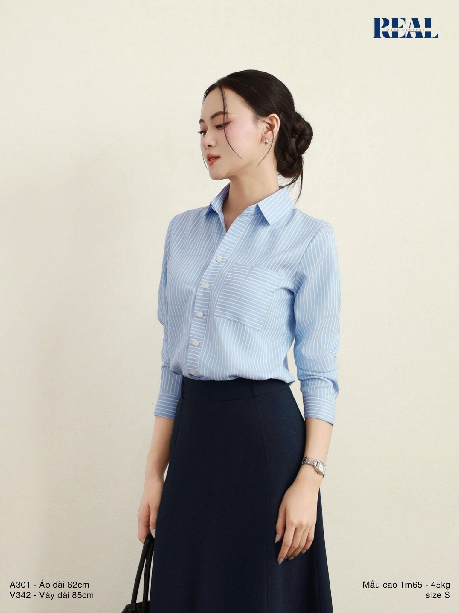 Sơ mi túi sọc