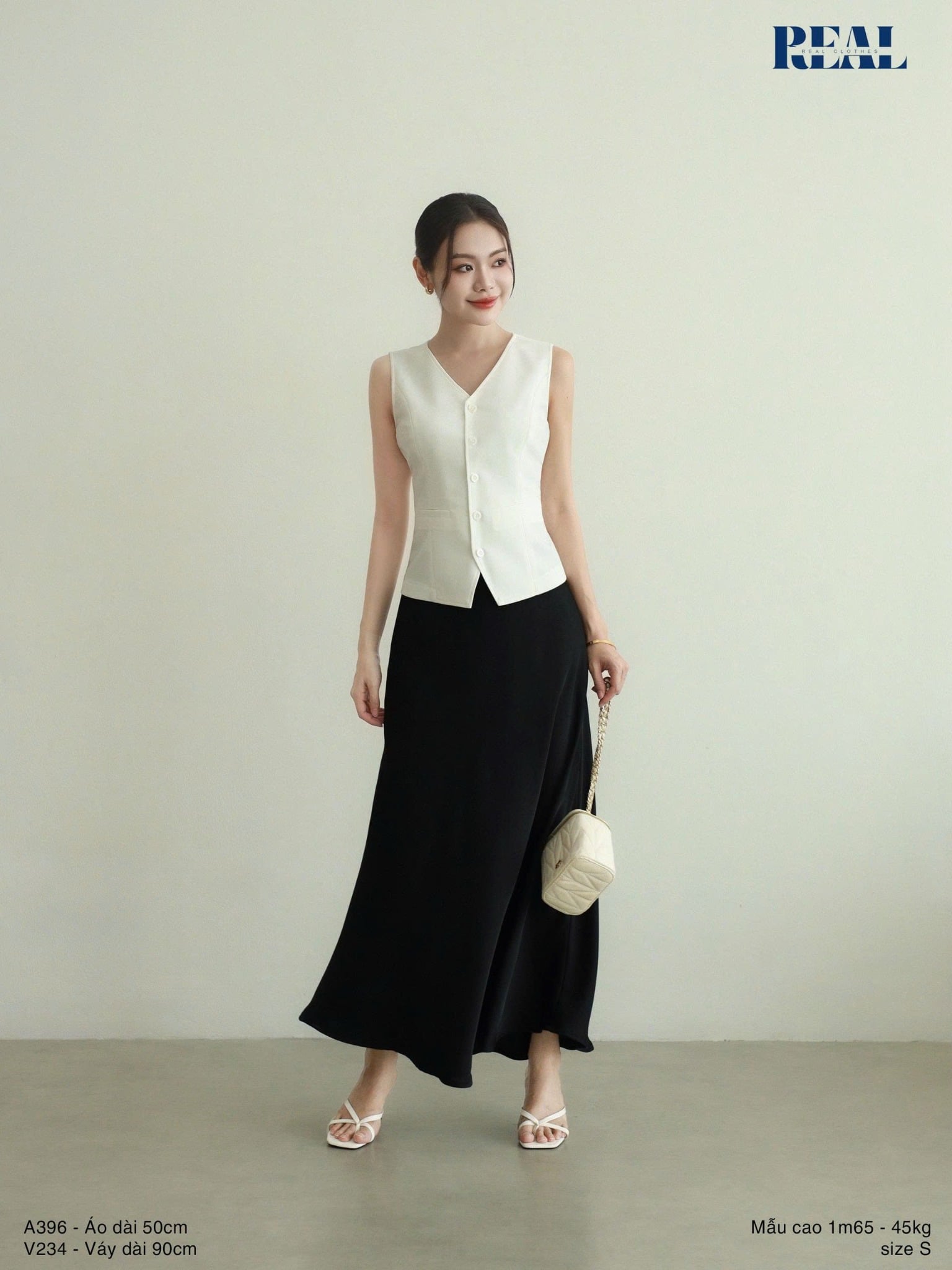 Váy lưng thun lụa
