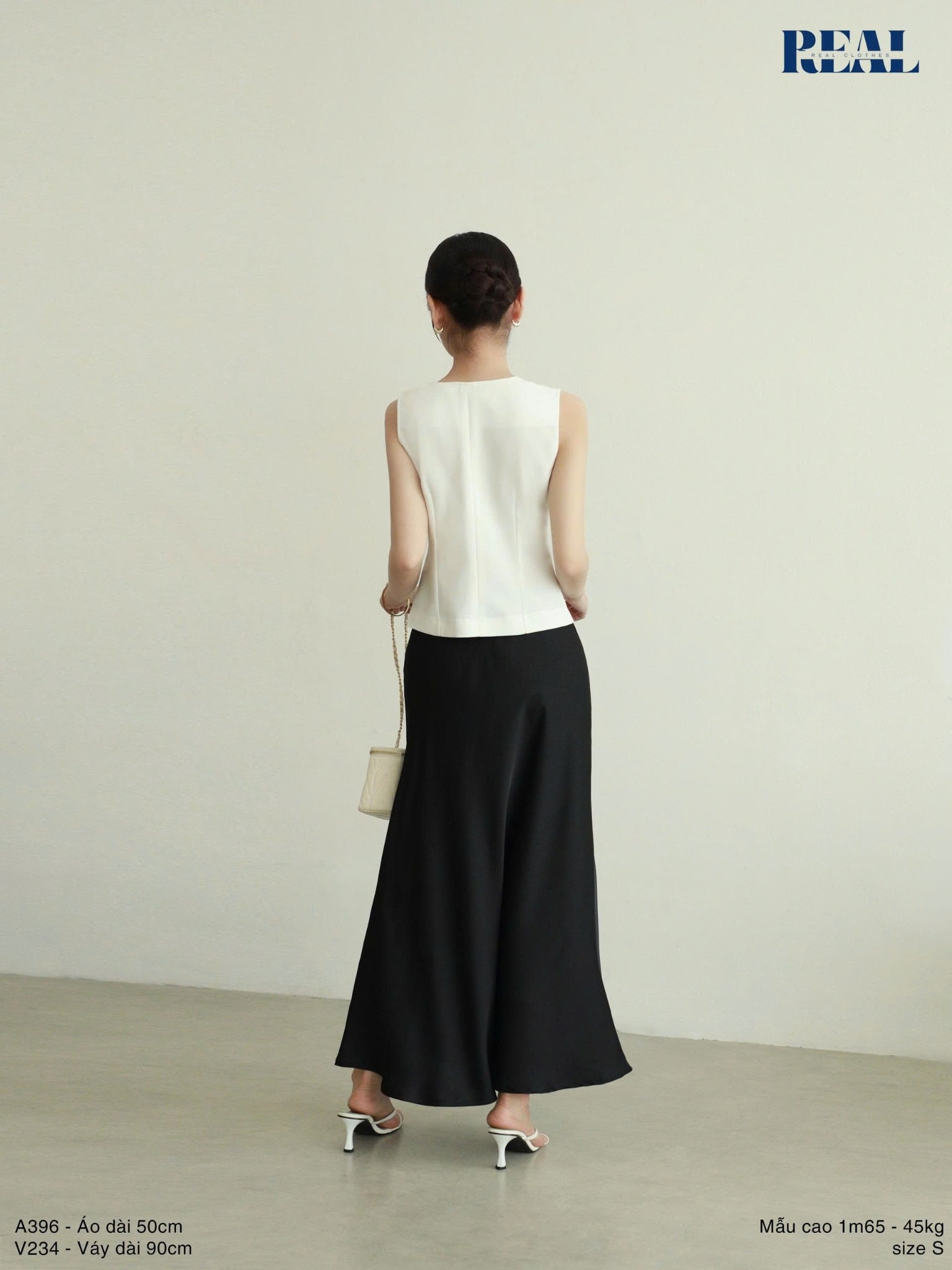 Váy lưng thun lụa