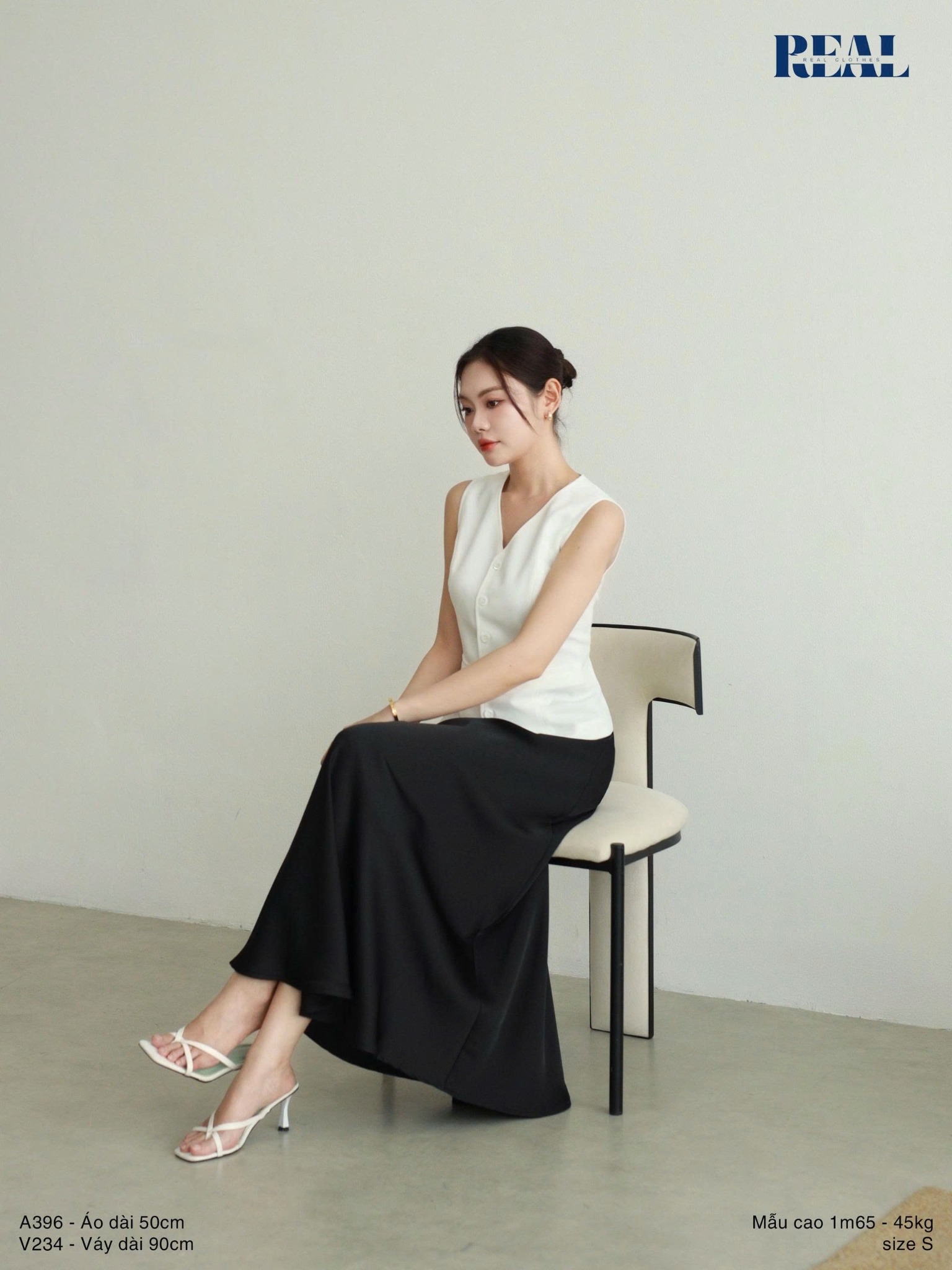 Váy lưng thun lụa