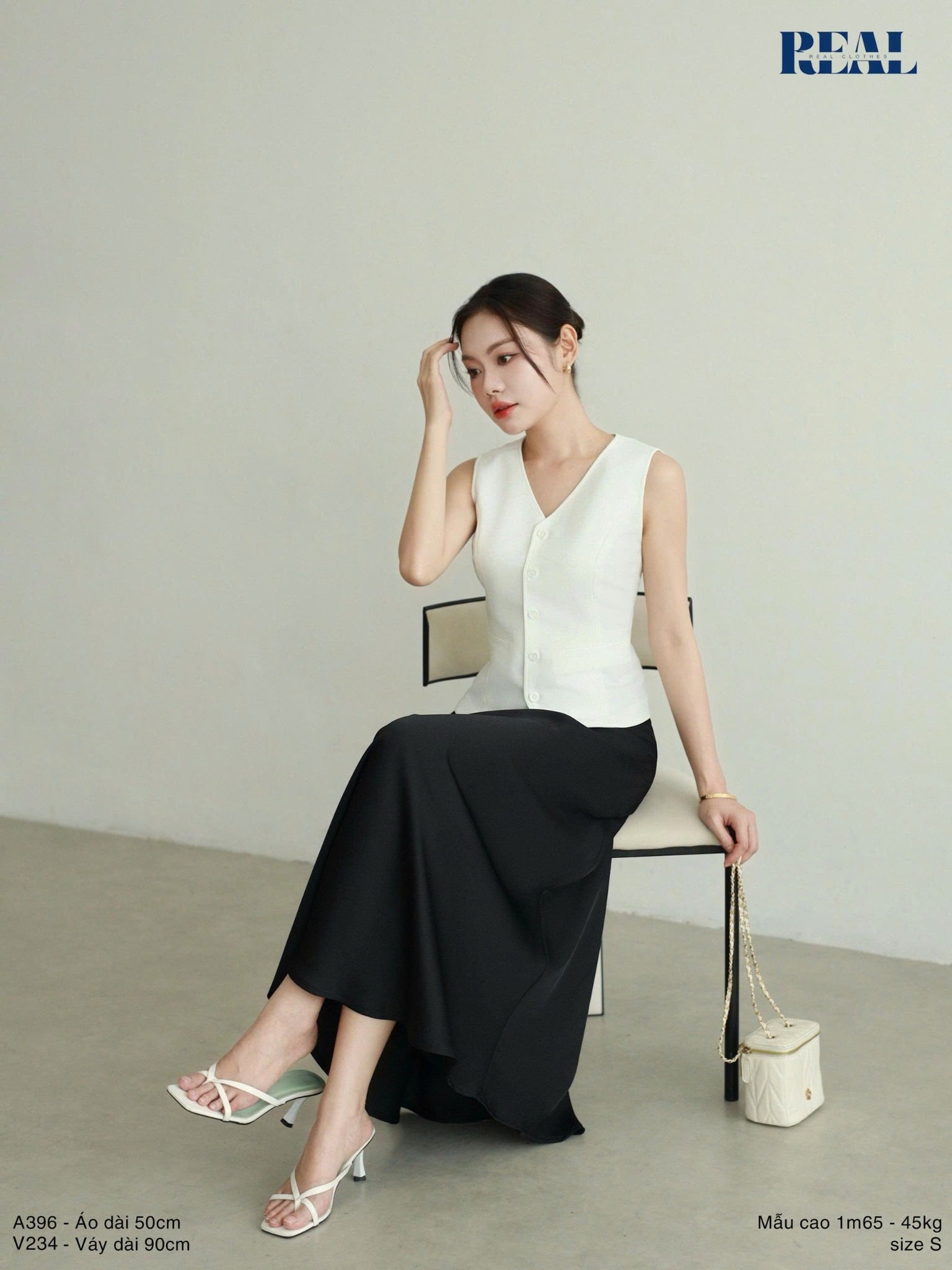 Váy lưng thun lụa