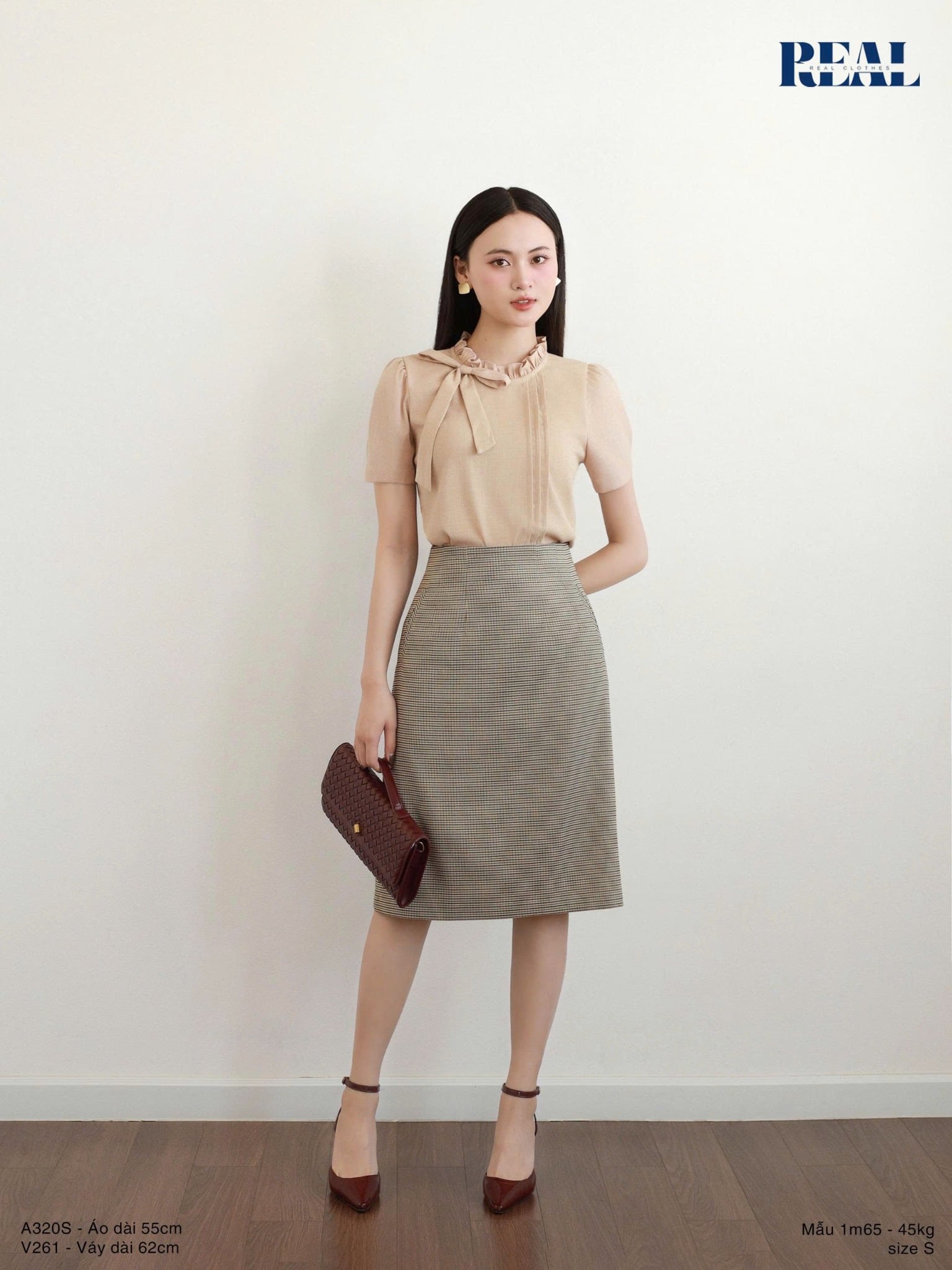 Váy Tokyo midi họa tiết