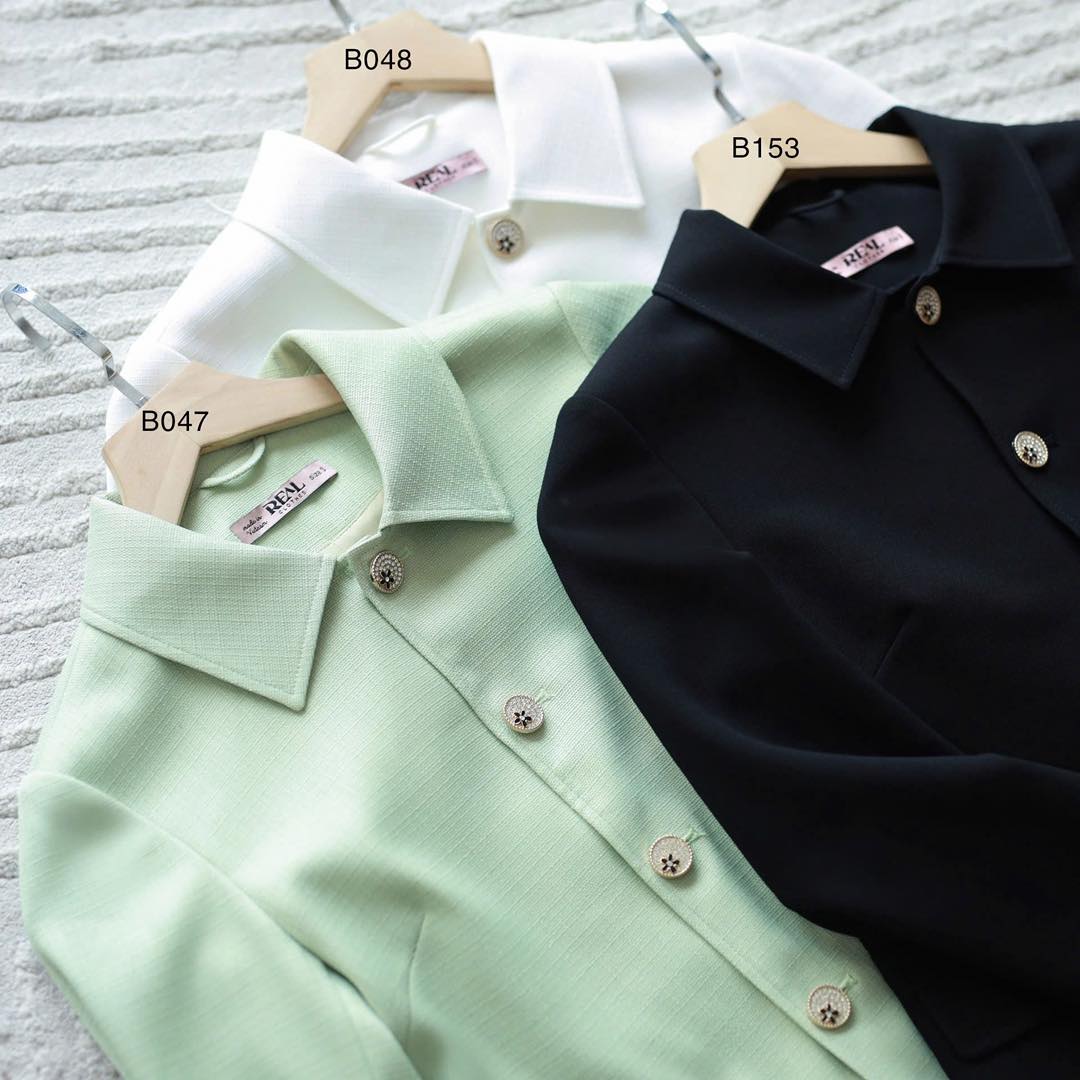 Blazer cổ lá sen xanh bơ SALE - size XS