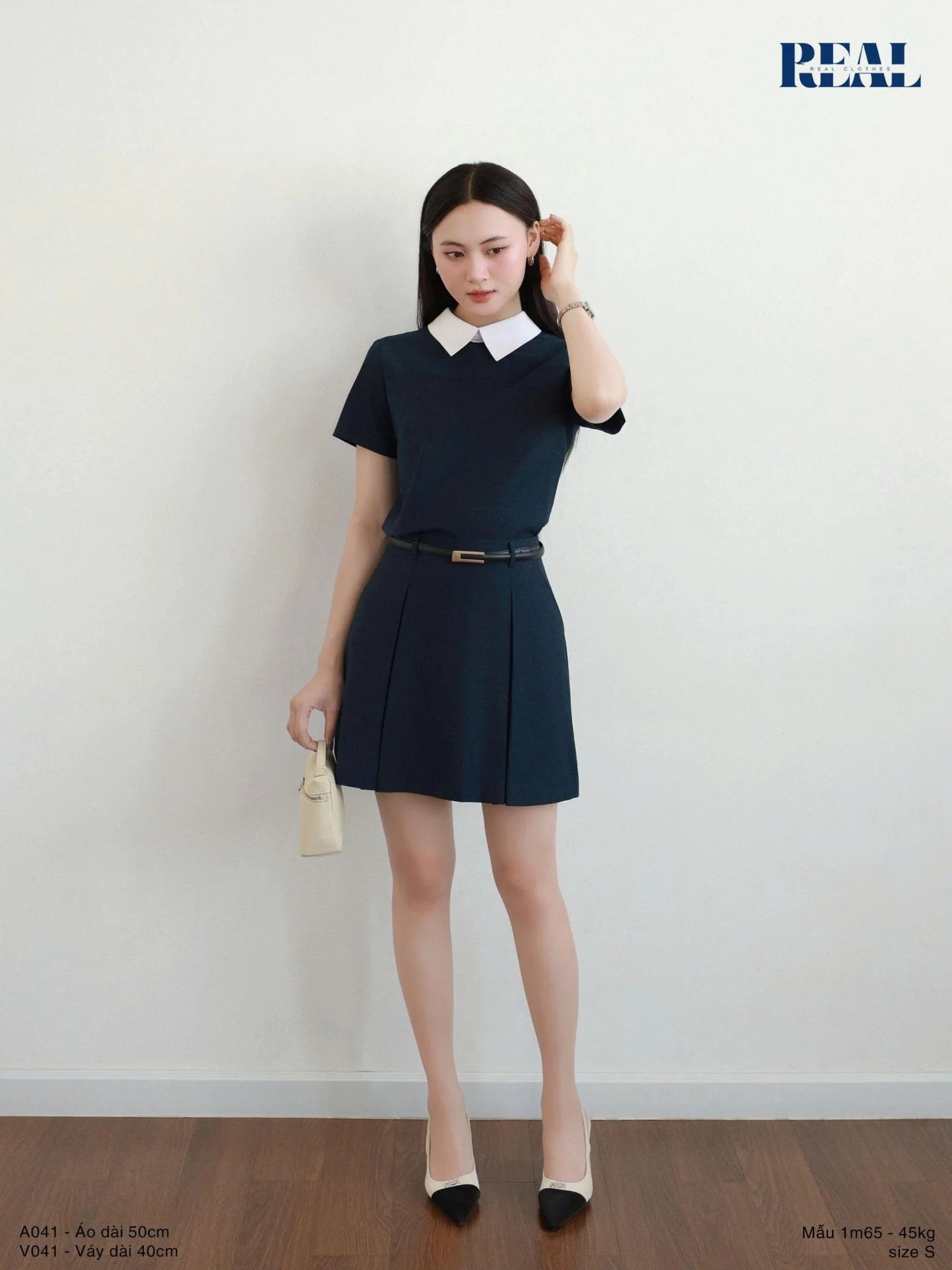 Váy xếp li dáng A ngắn SALE