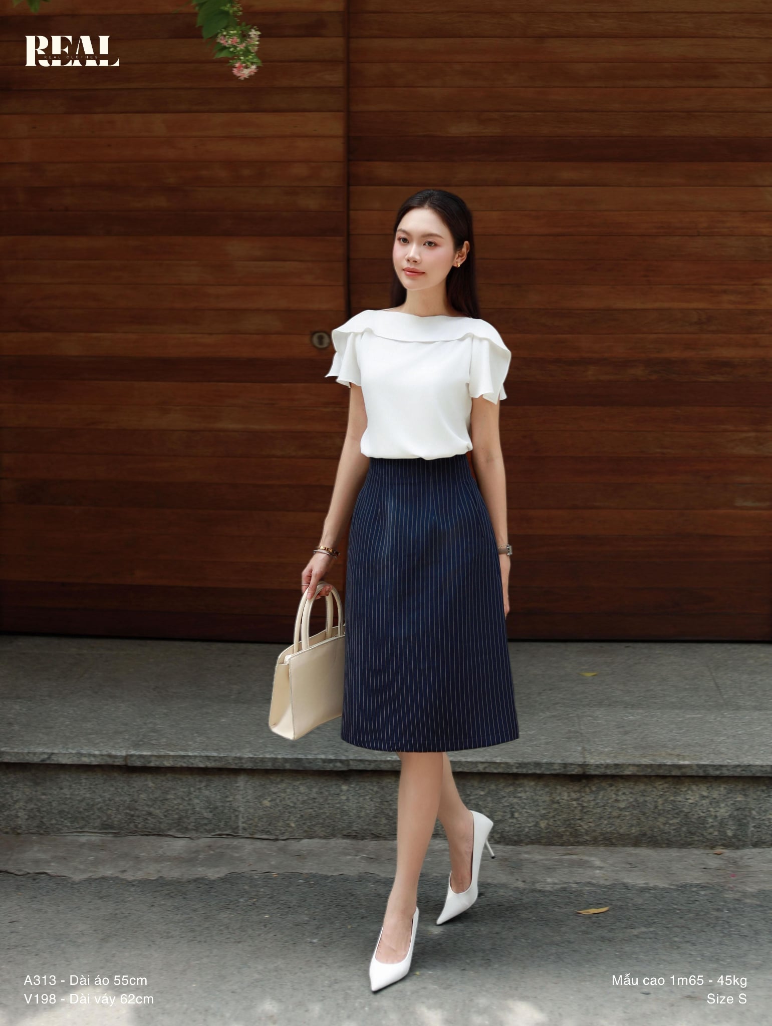Váy Tokyo midi họa tiết