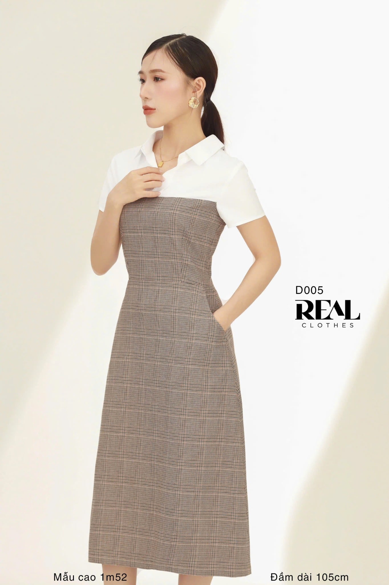 Đầm phối màu SALE