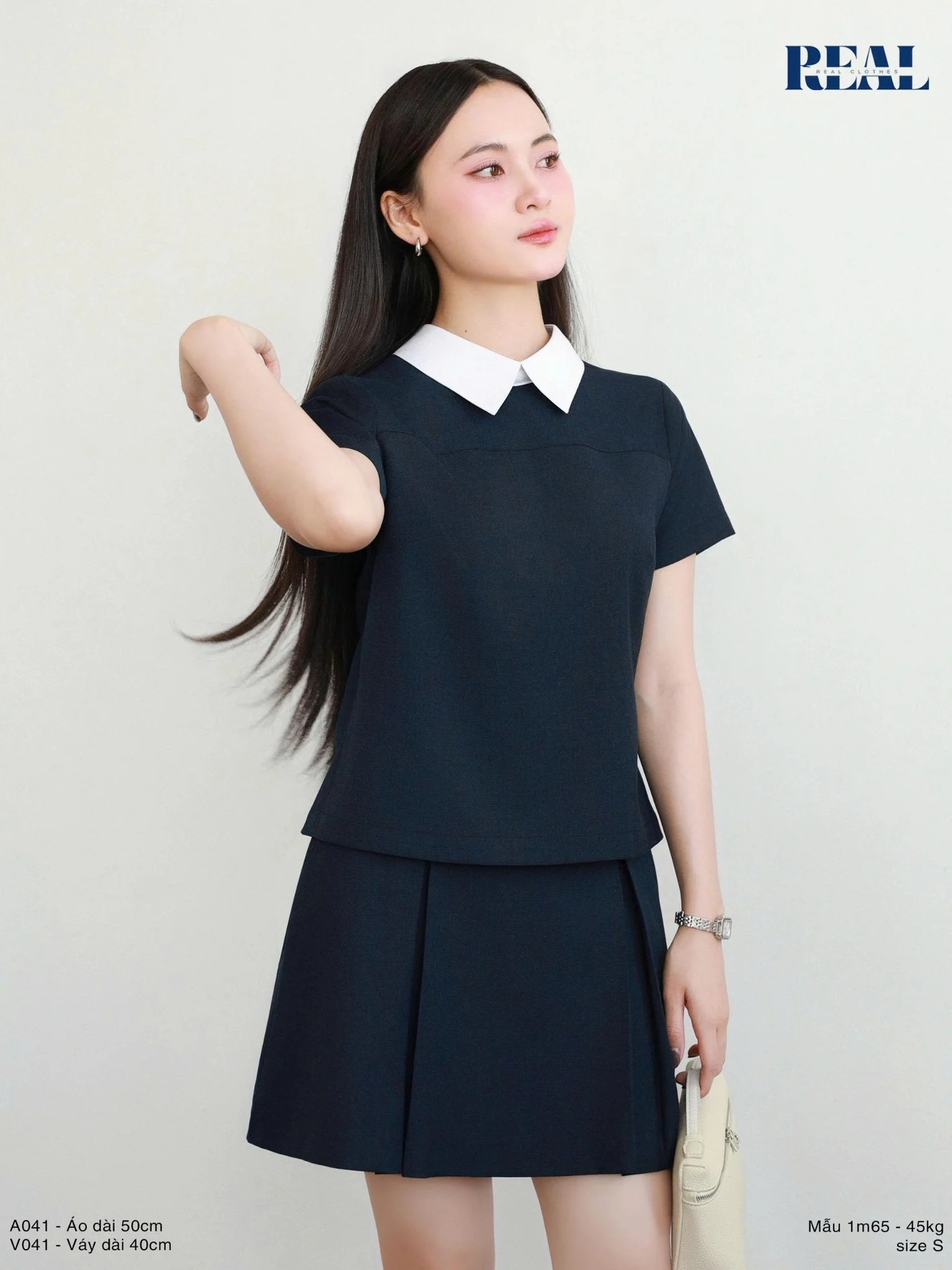 Váy xếp li dáng A ngắn SALE
