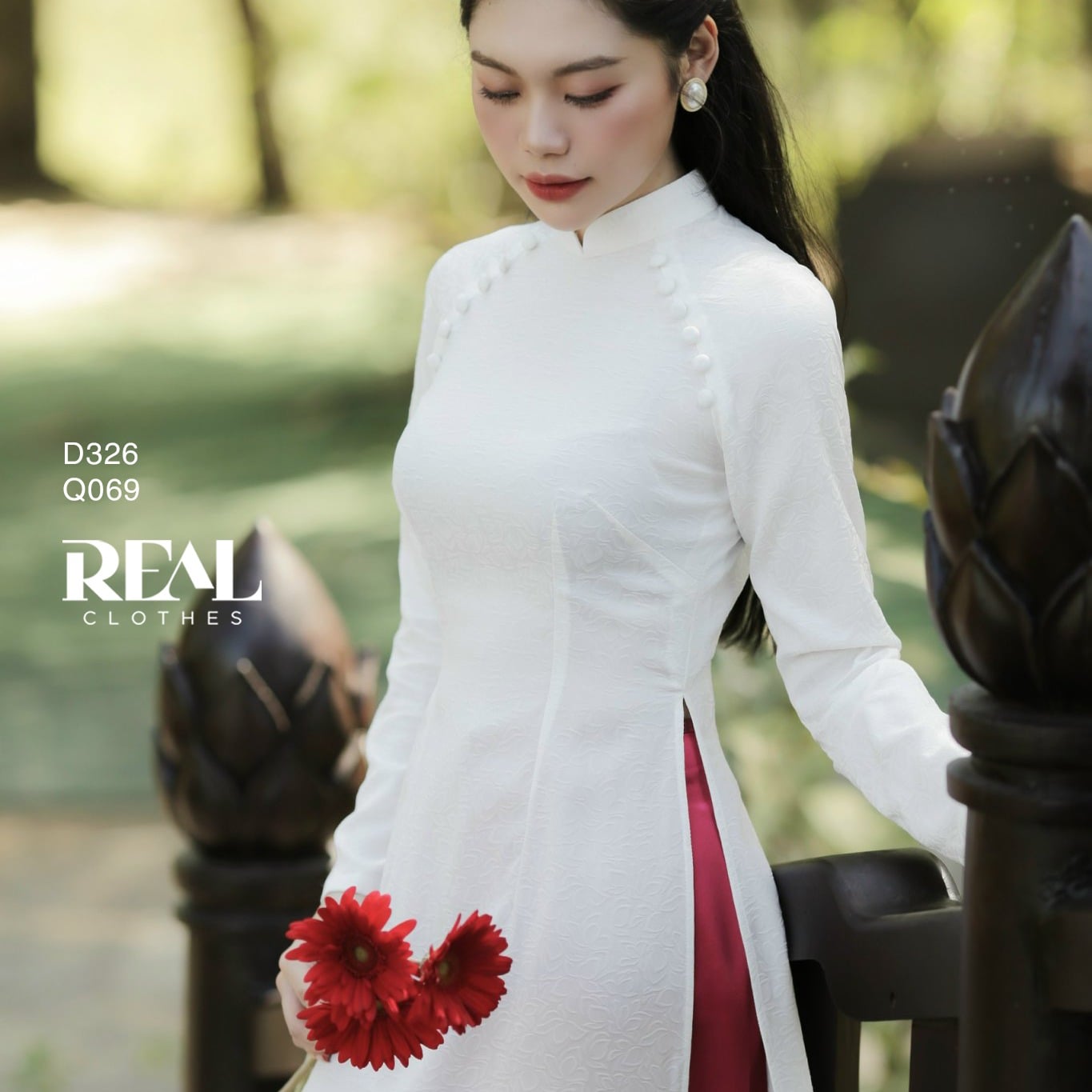 Áo dài truyền thống Nhã An tay dài