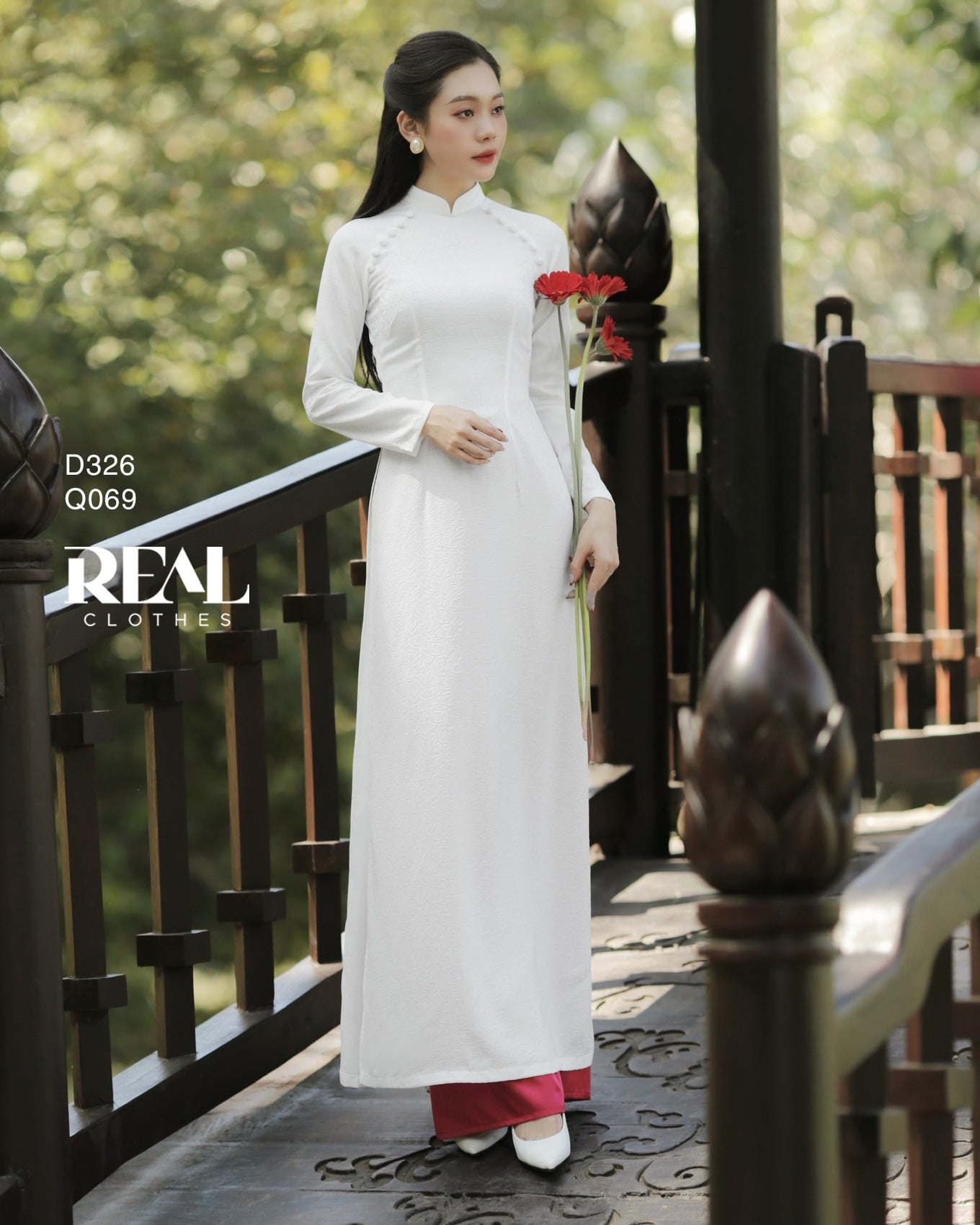 Áo dài truyền thống Nhã An tay dài