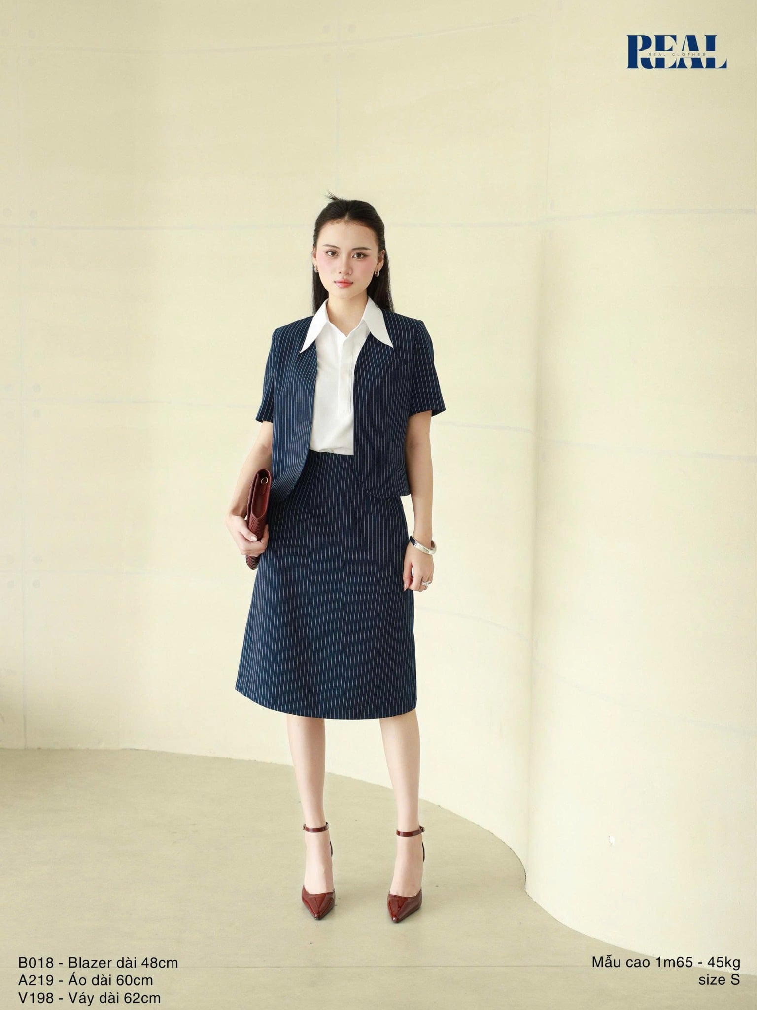 Vest Sunny sọc xanh