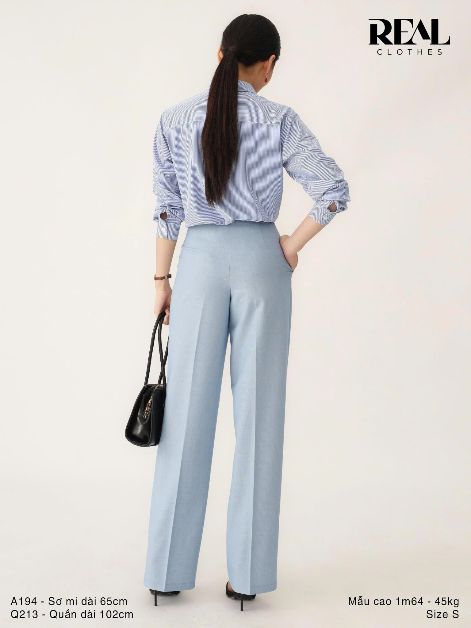 Quần suông Paris blue SALE