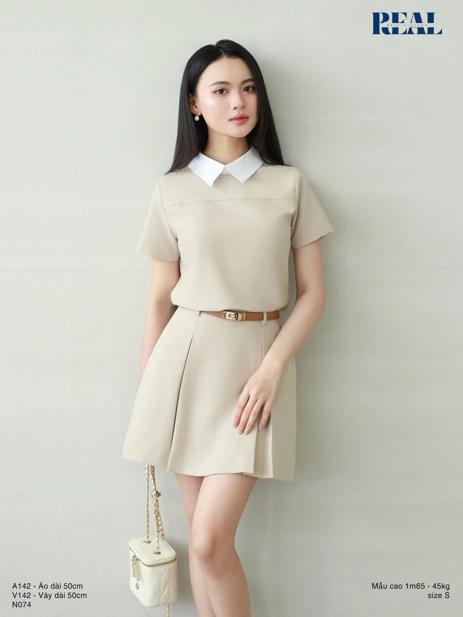 Váy xếp li dáng A ngắn SALE