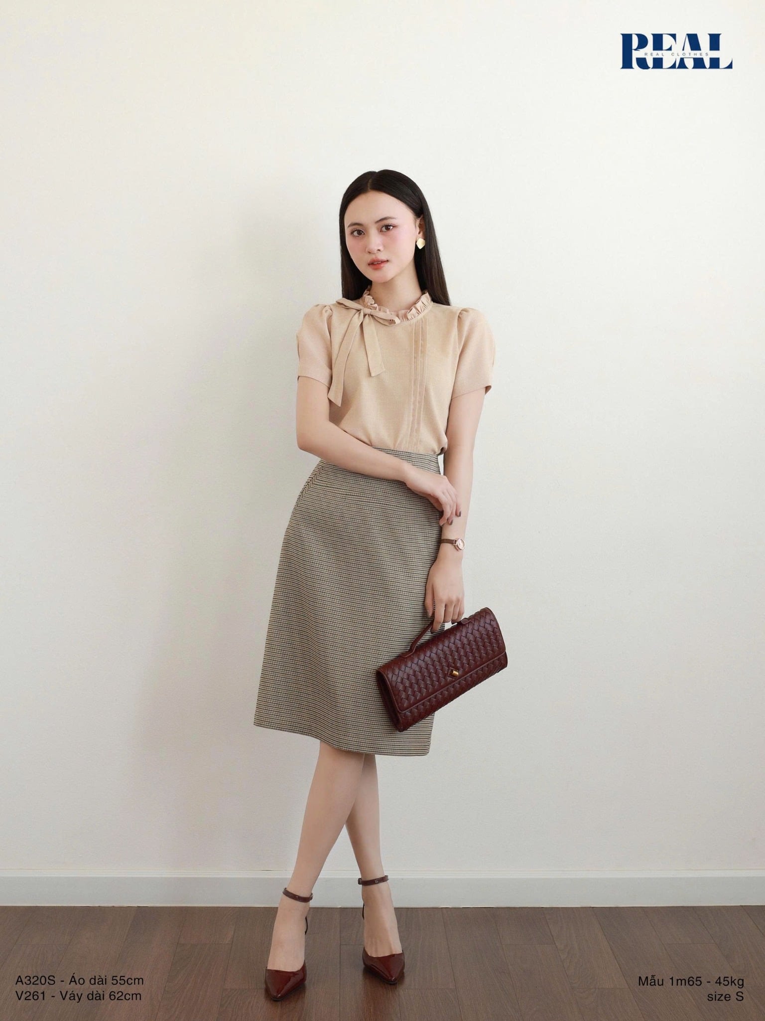 Váy Tokyo midi họa tiết