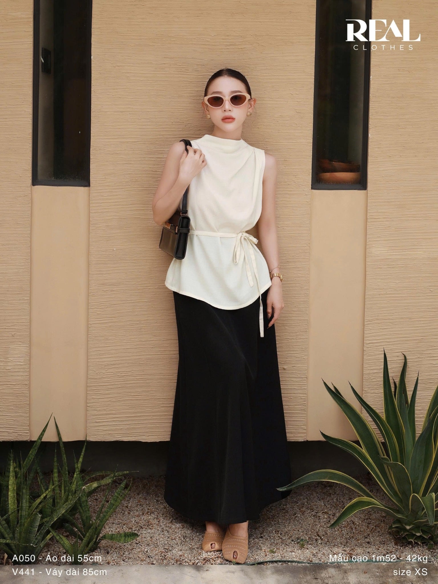 Váy Rachel đen 2026