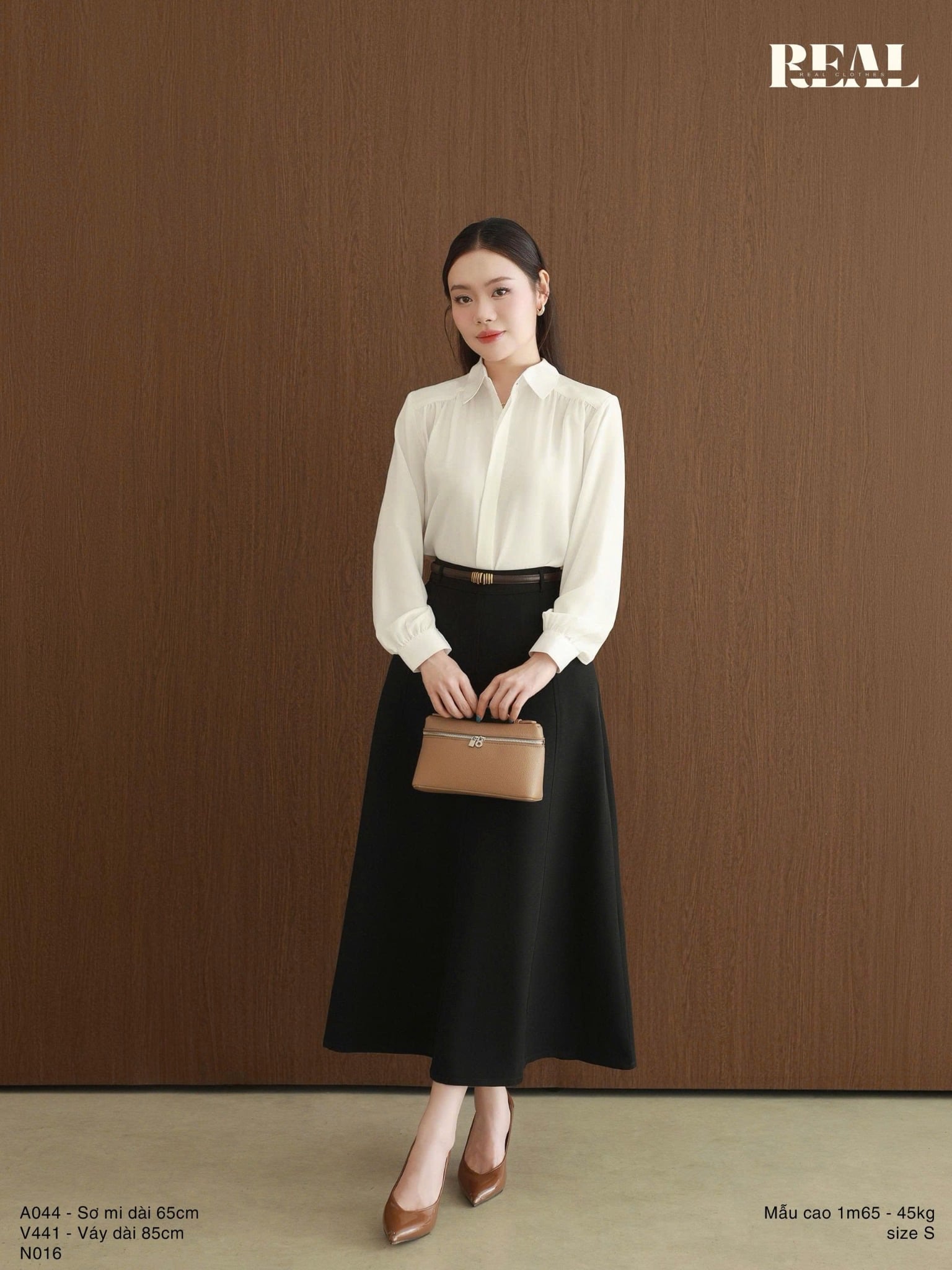 Sơ mi Tulip trắng