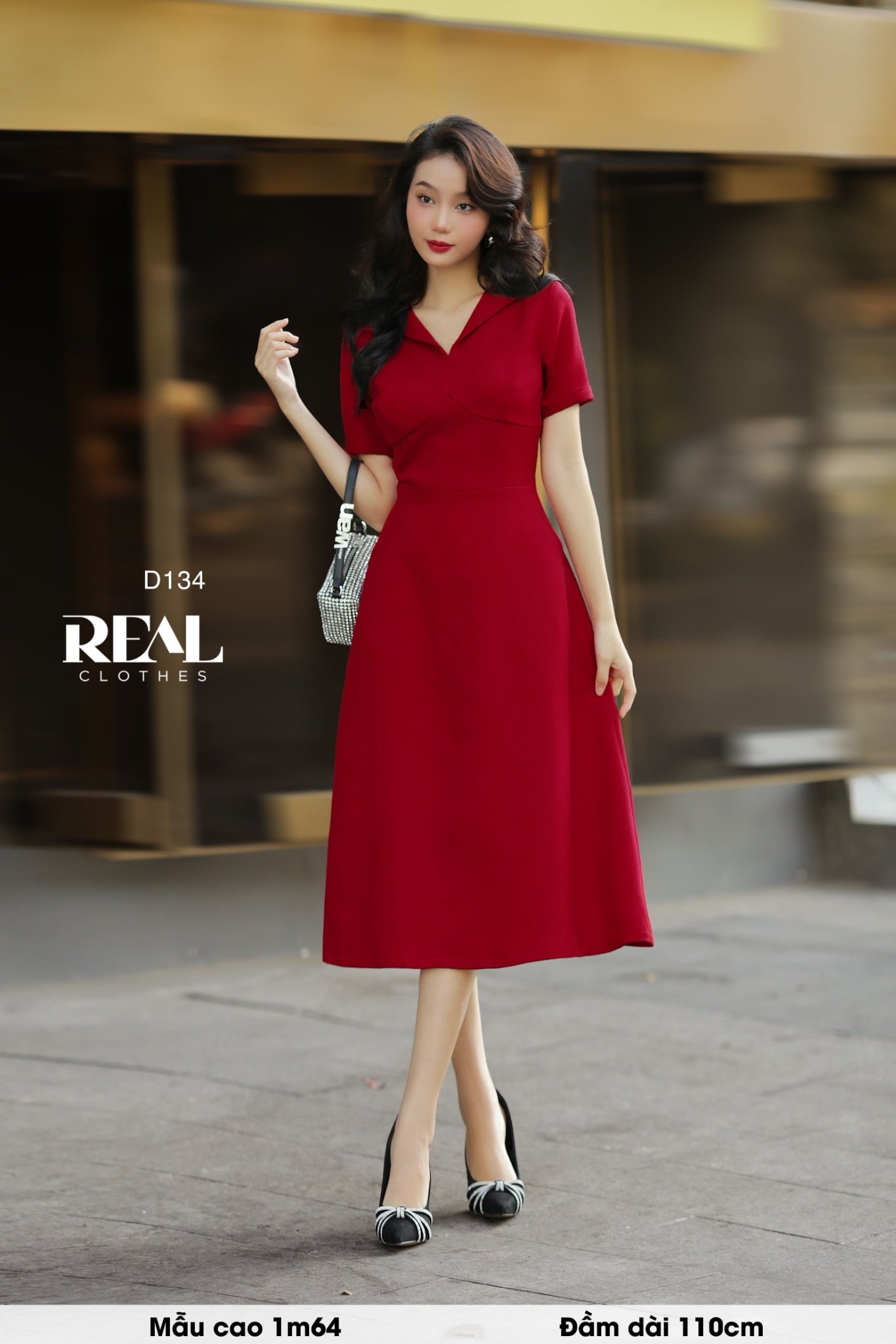 Đầm cúp ngực midi