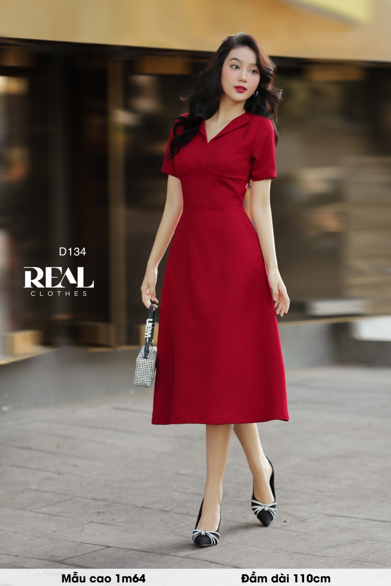 Đầm cúp ngực midi