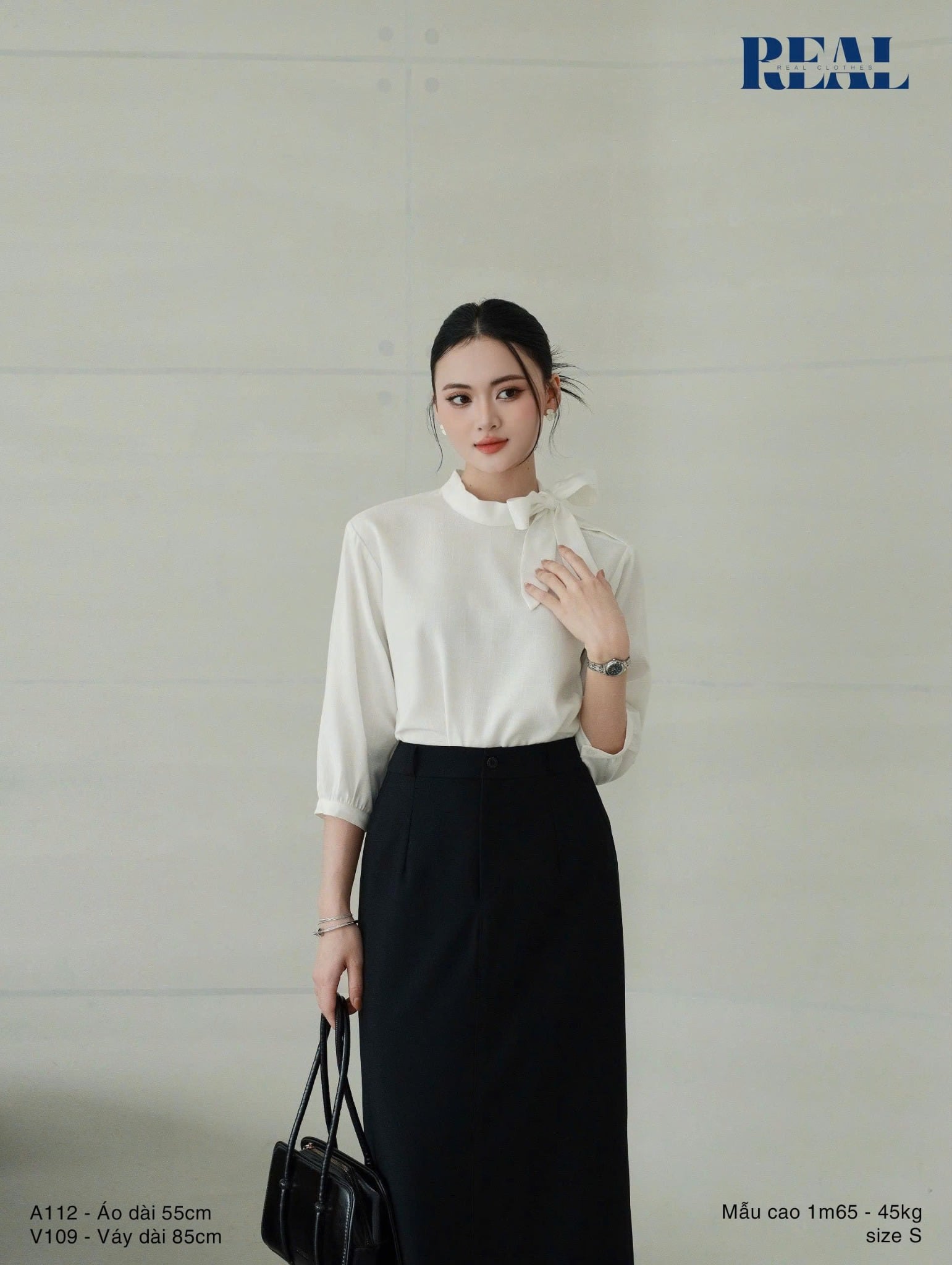 Váy suông đen 2026