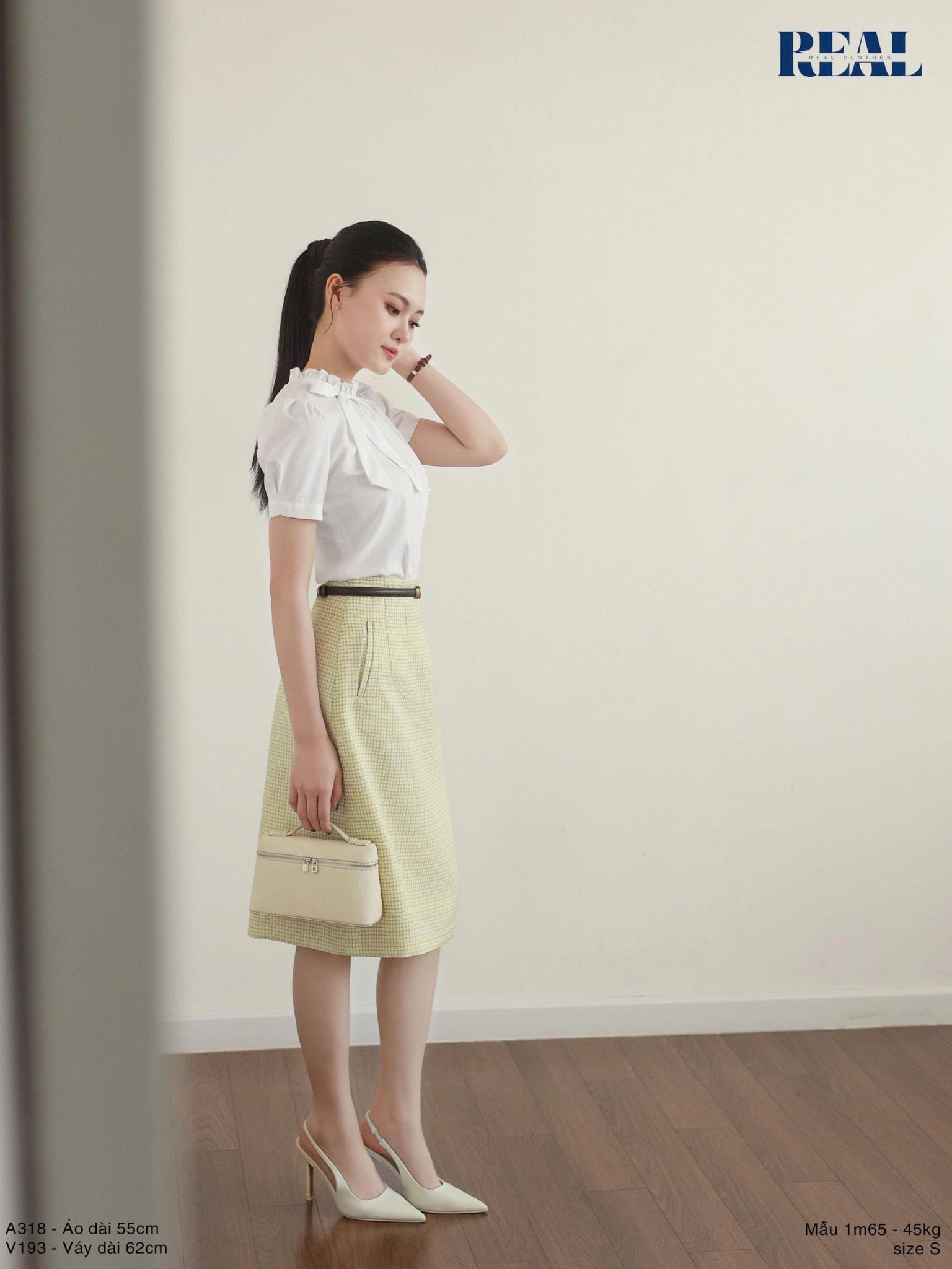 Váy Tokyo midi họa tiết