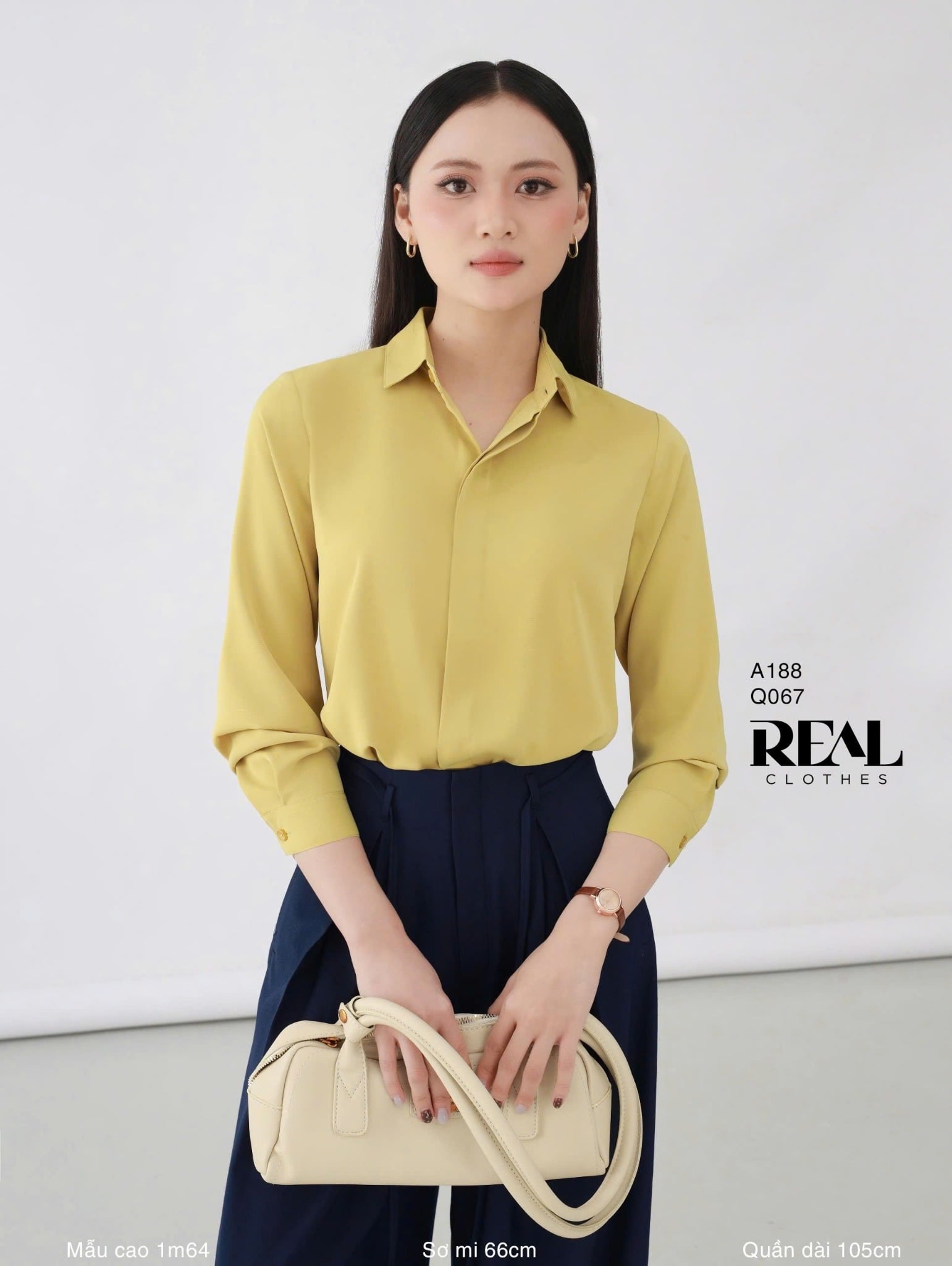 Quần ống rộng xanh đen