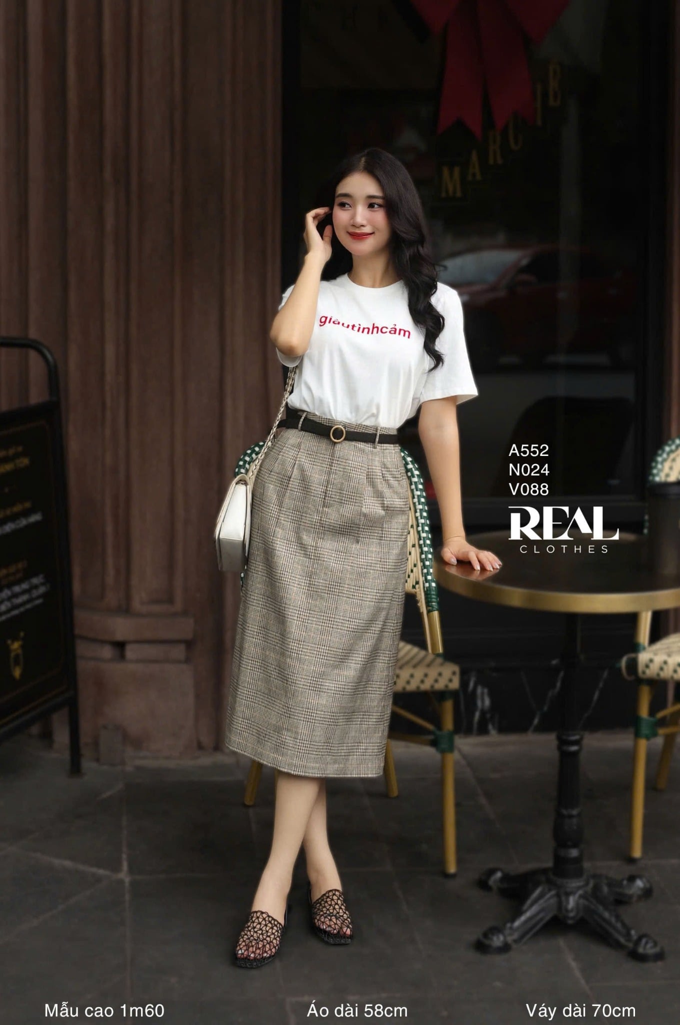 Áo thun cotton trắng GTC