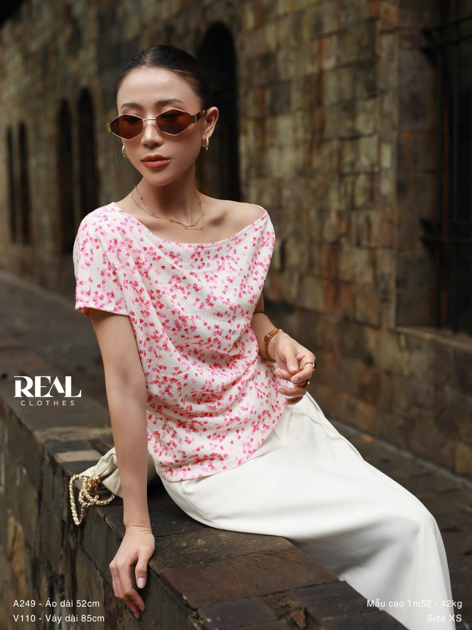 Áo lệch vai babypink SALE