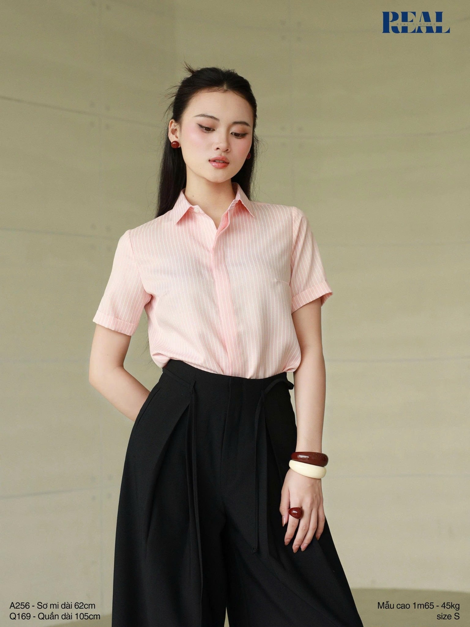 Quần ống rộng đen